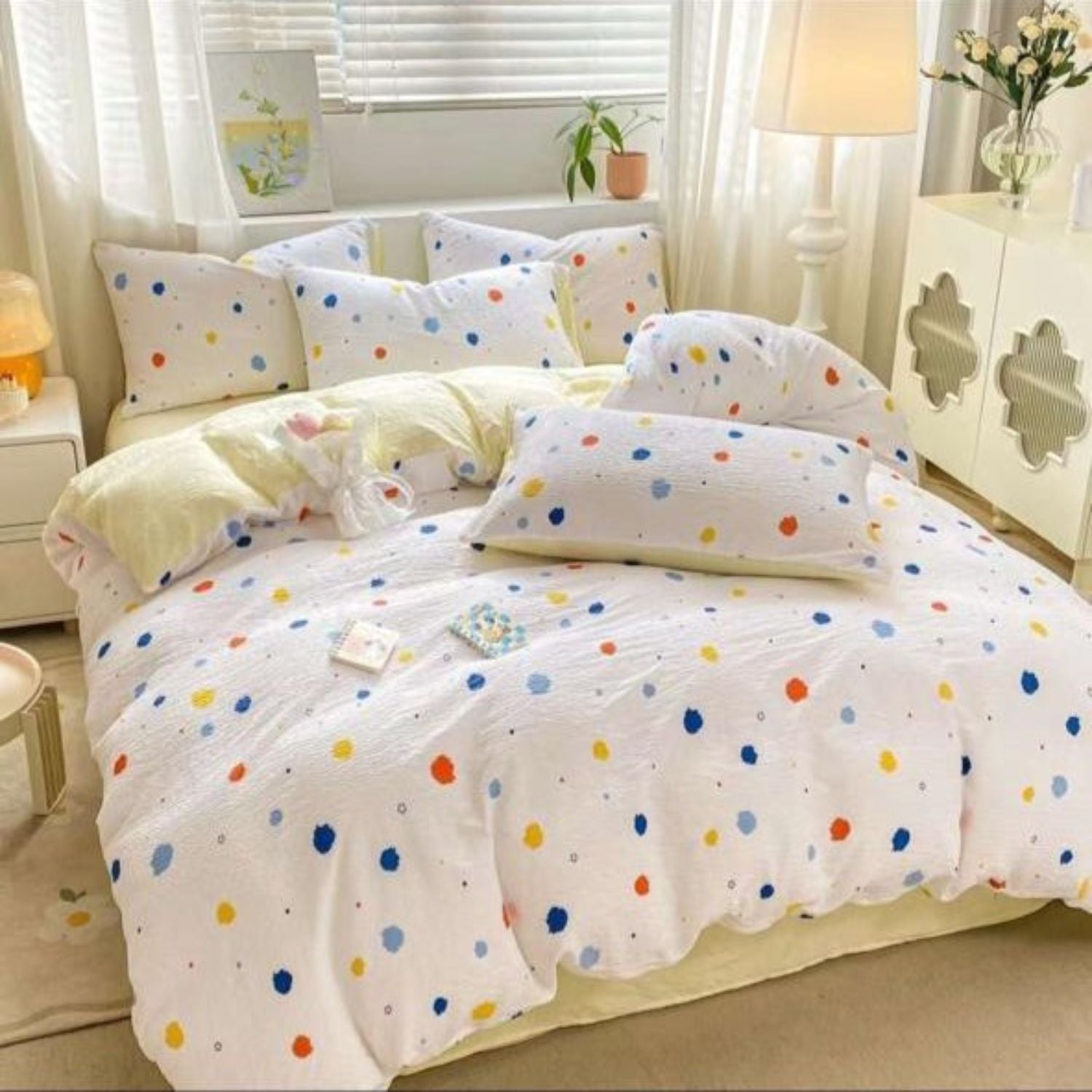 Comforter Doble Multicolor Puntos
