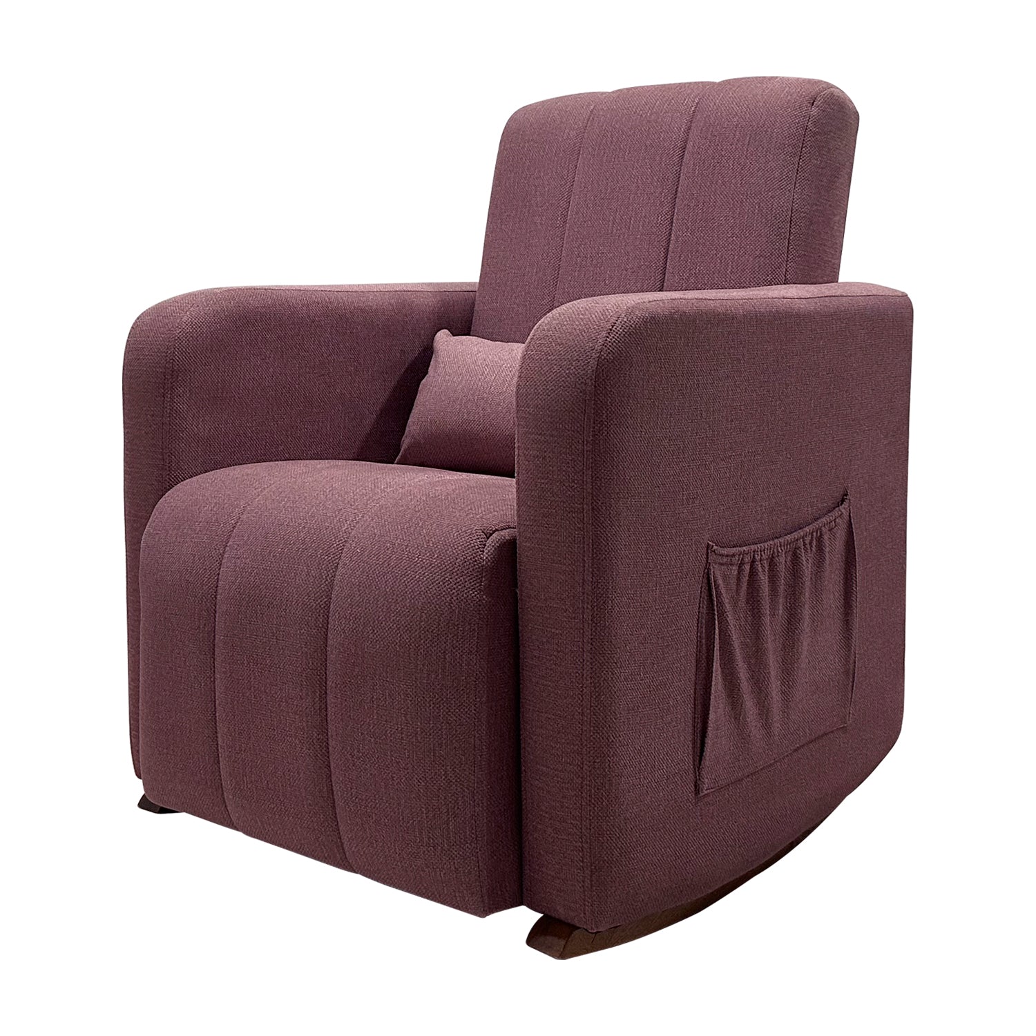 Poltrona Mecedora Clio Velvet Chalet Mora, Natural