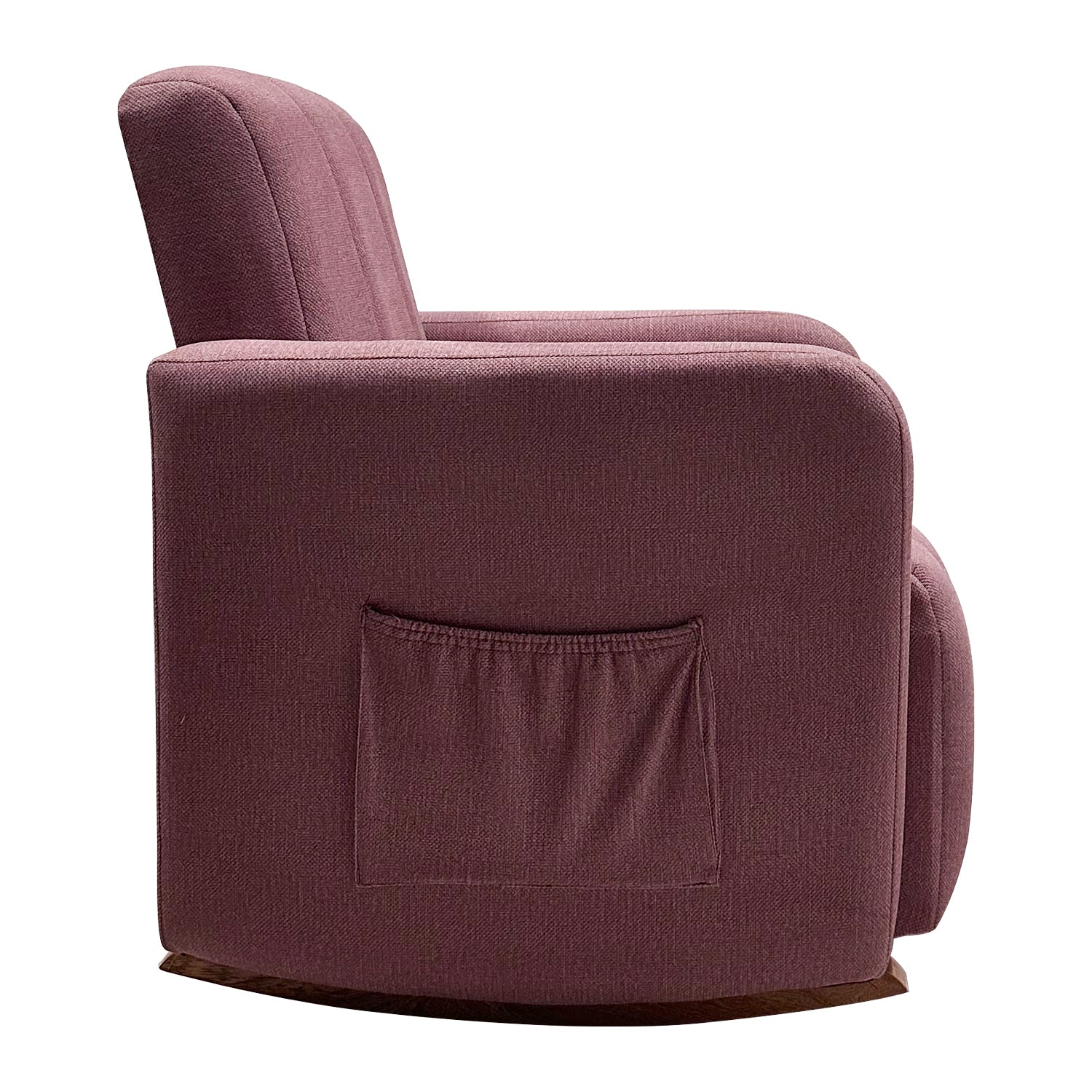 Poltrona Mecedora Clio Velvet Chalet Mora, Natural