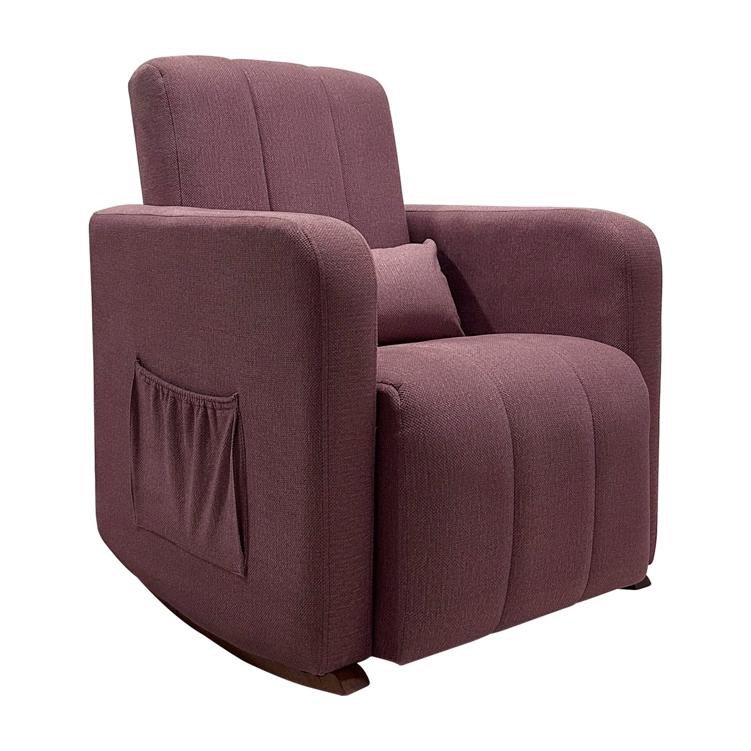 Poltrona Mecedora Clio Velvet Chalet Mora, Natural