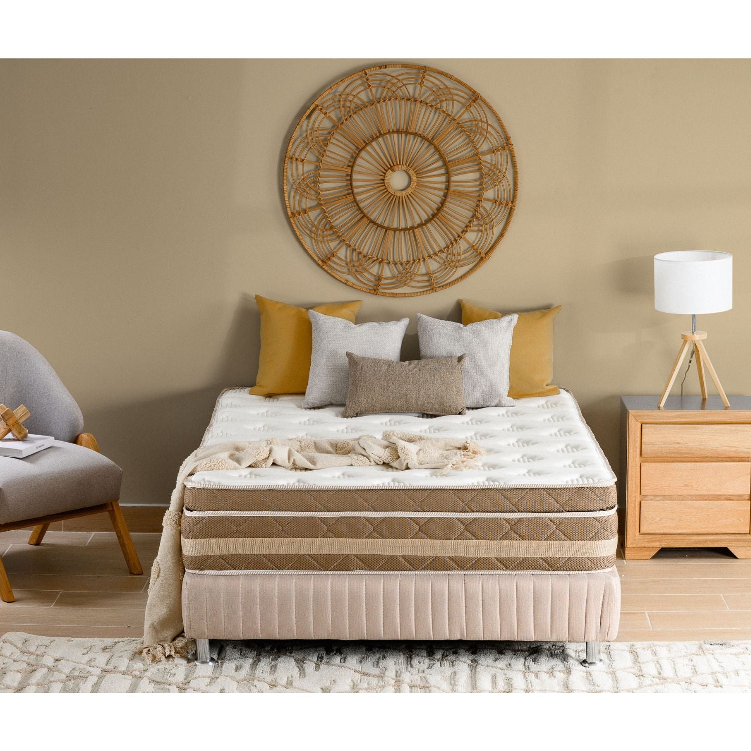 Colchón Semi Doble Florencia Pillow Top (Garantia 7 años)