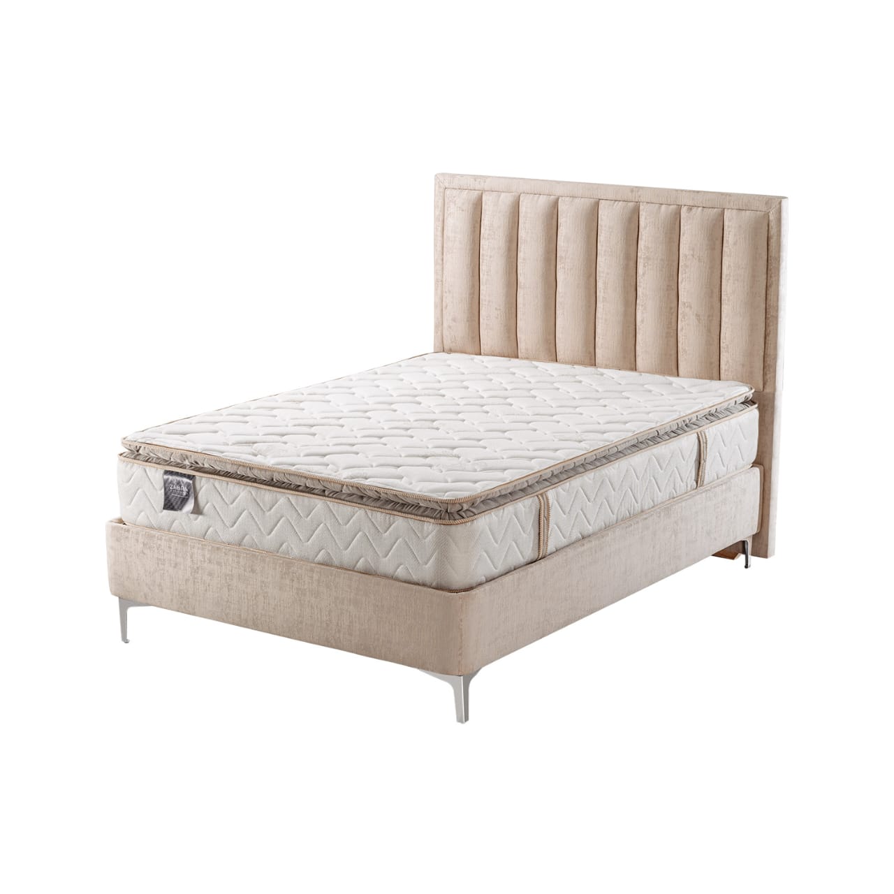 Colchón Semi Doble Olimpo Beige Ortopédico Zabra (Garantía 20 años)