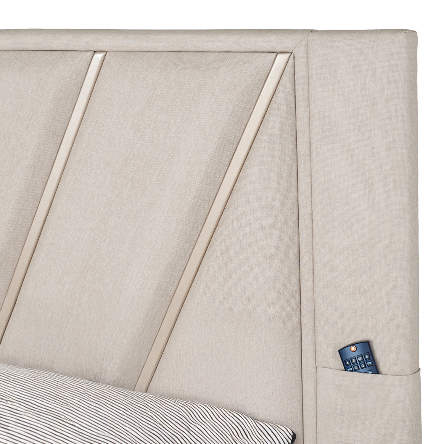 Cama Queen Kenni Perla, Champaña