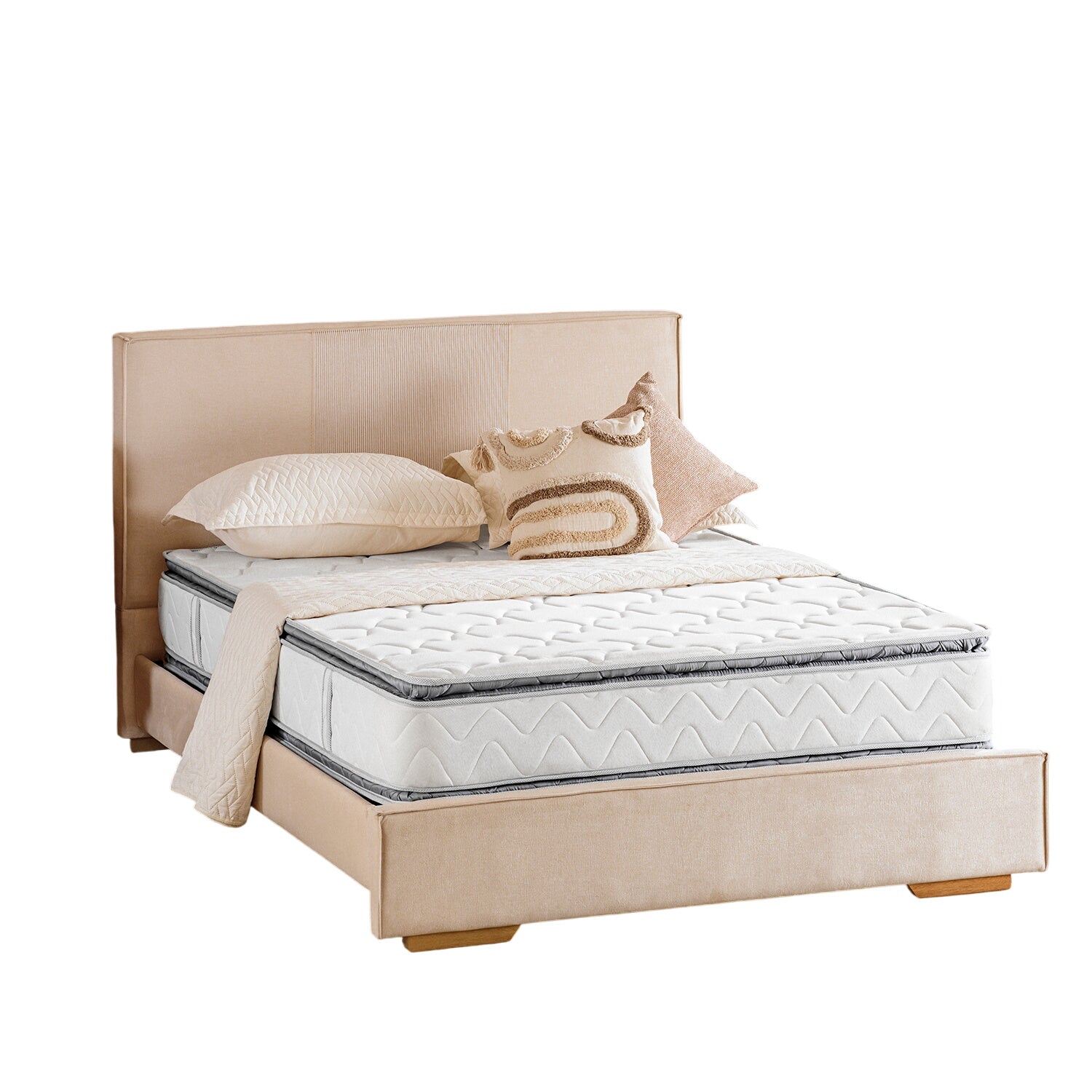 Colchon 140X190X30 Valencia Doble Pillow Top (Garantia 7 Años)