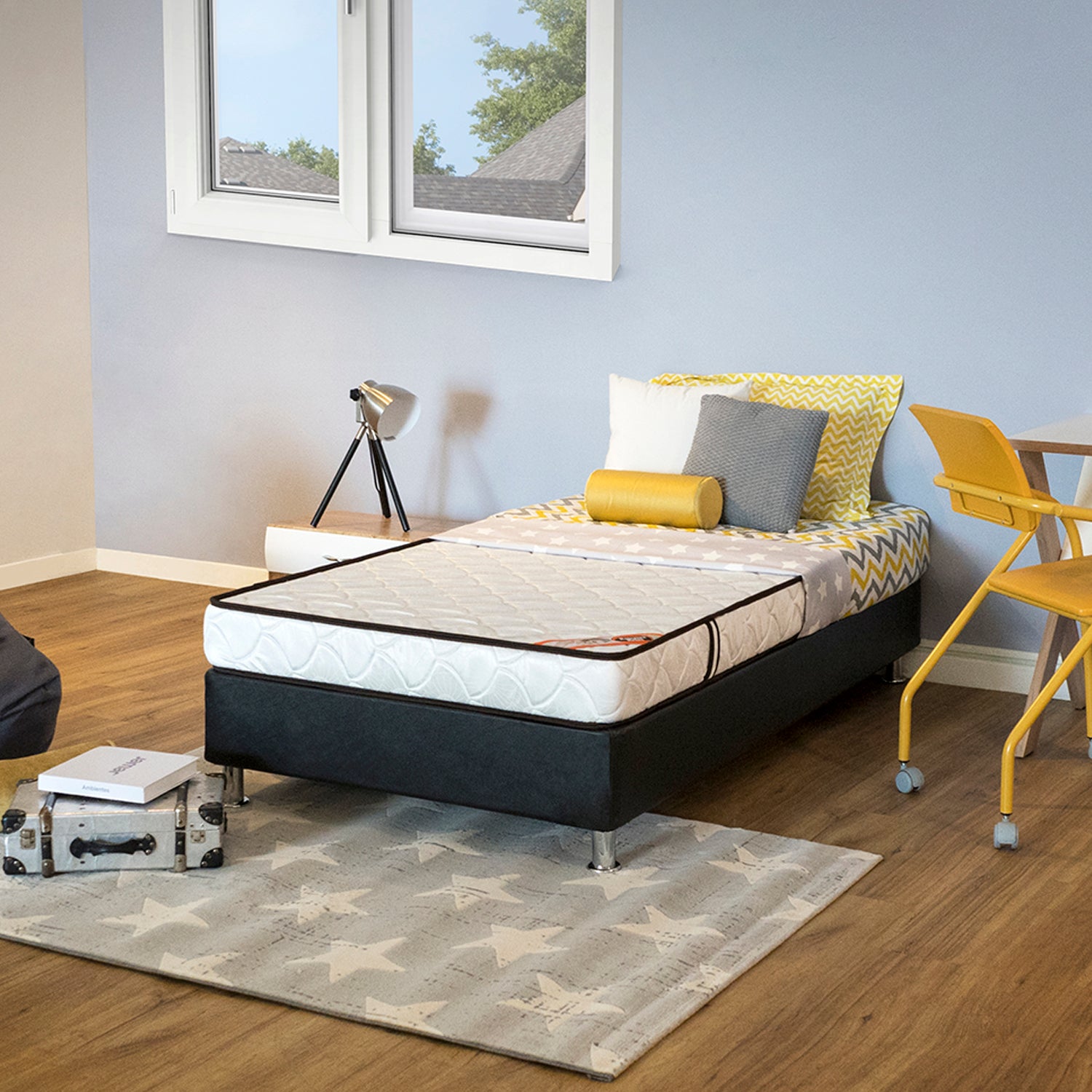 Colchon Sencillo 1.00 Sensación Espumados del Litoral (Garantia 1 año)