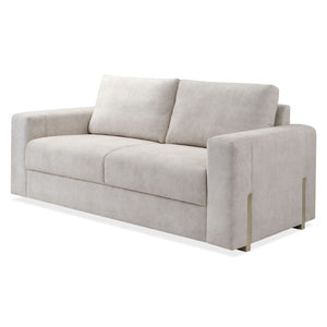 Sofá 3 Puestos Sevilla  Velvet Zarem Ivory, Champaña