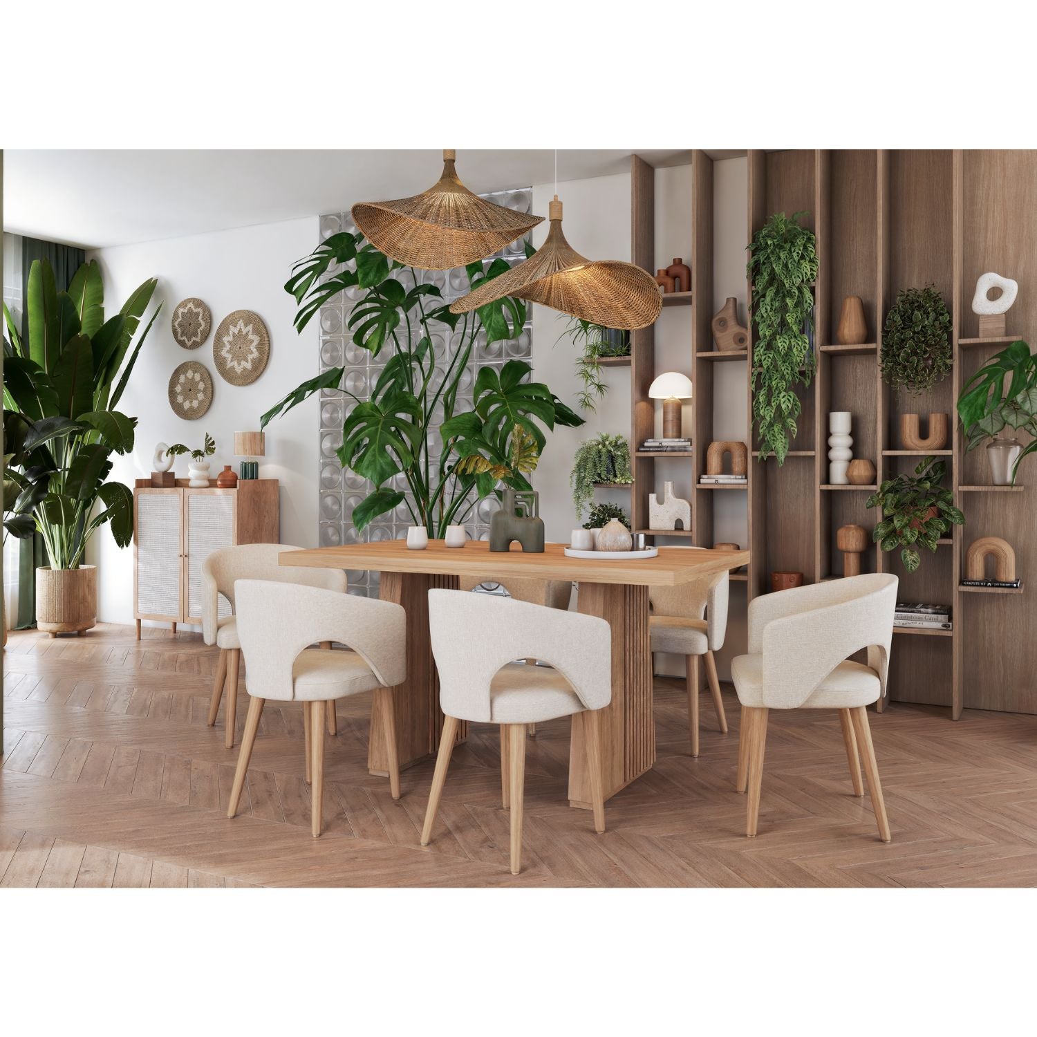 Comedor 6 Puestos Denver Arena, Natural