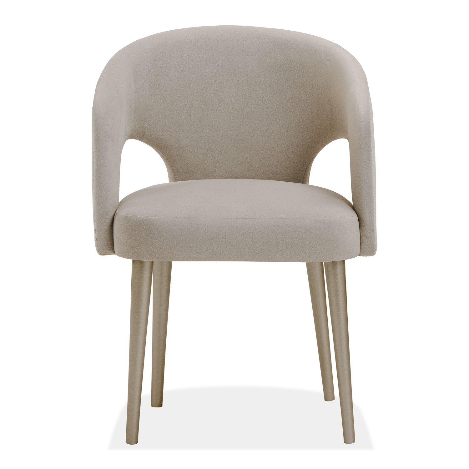 Comedor 4 Puestos Denver Velvet Beige, Greige