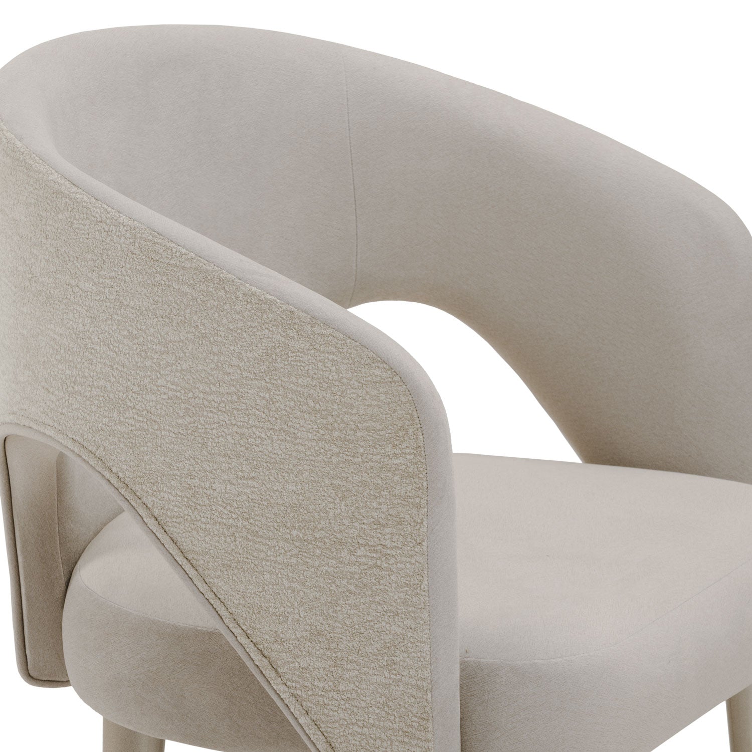 Comedor 4 Puestos Denver Velvet Beige, Greige