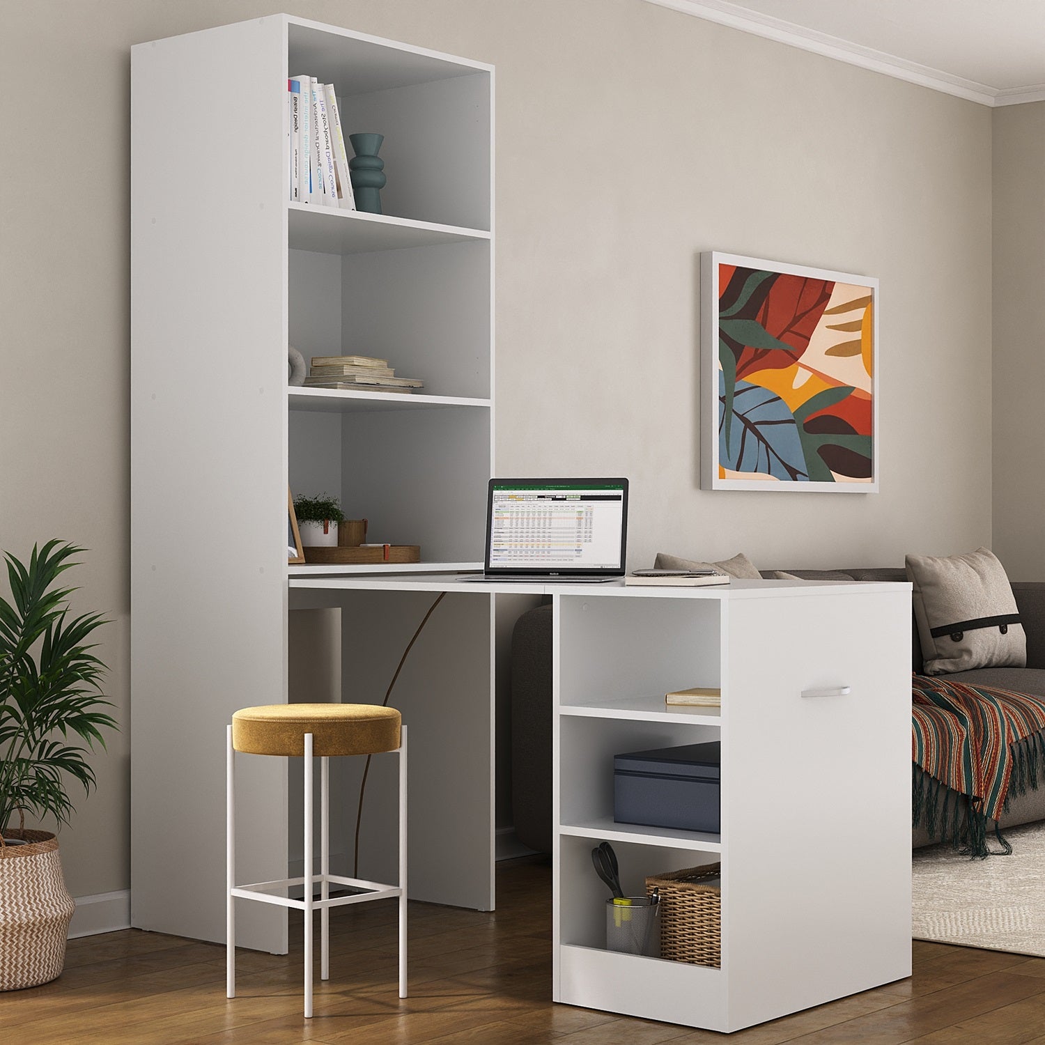 Escritorio Amelia Blanco Funcional