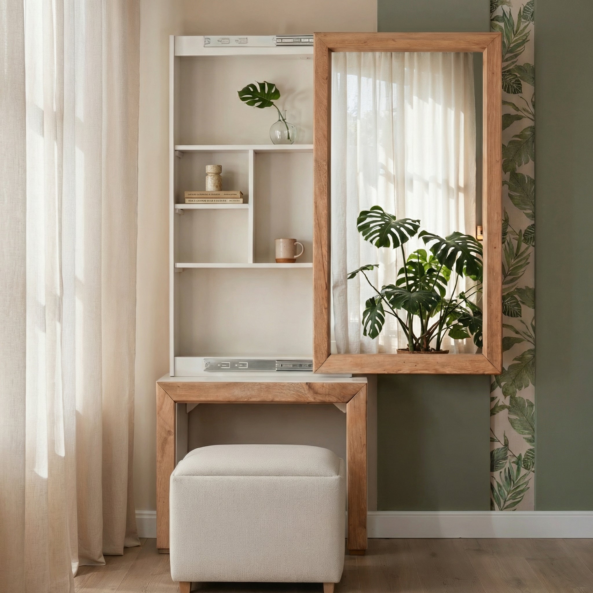 Tocador Marriot Natural, Off White