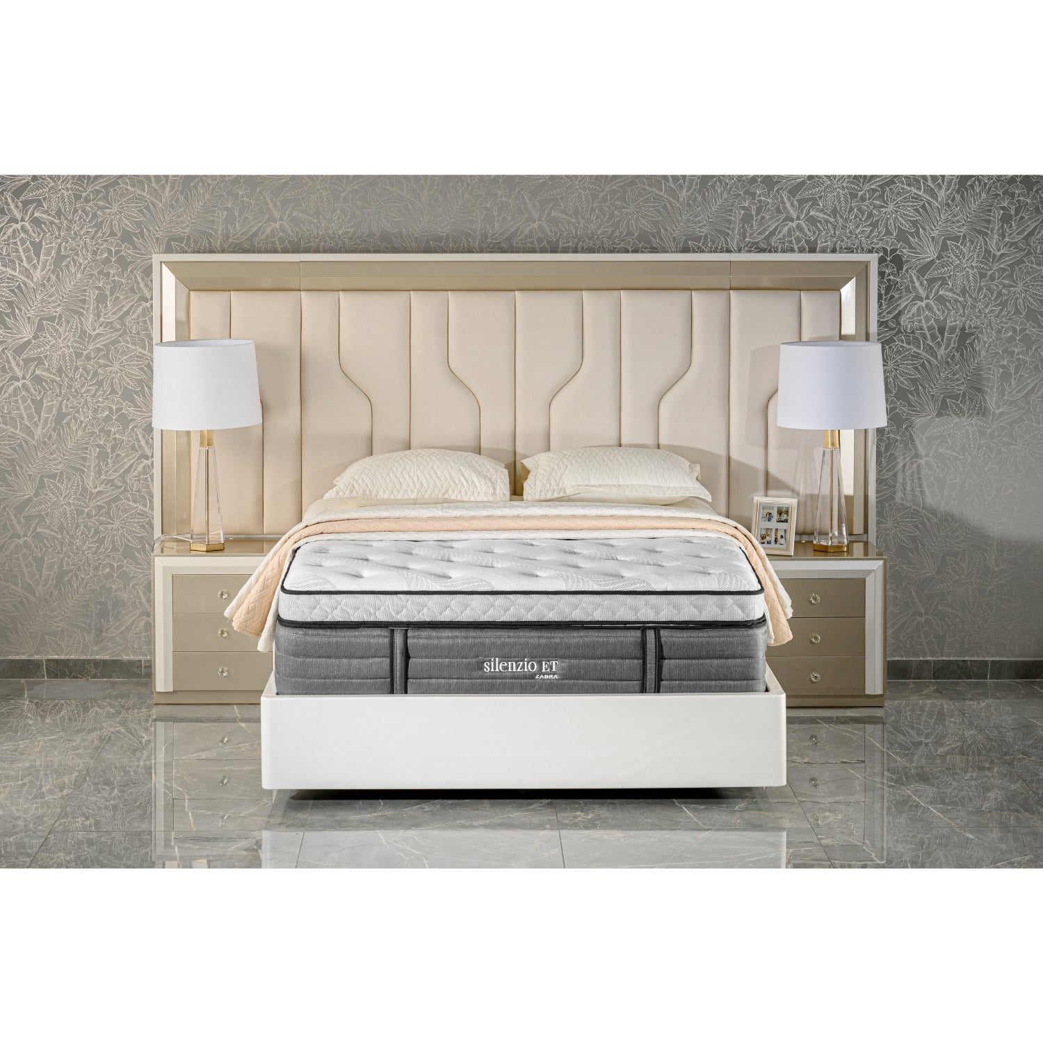Colchón King Silenzio Euro Top (Garantia 25 años)