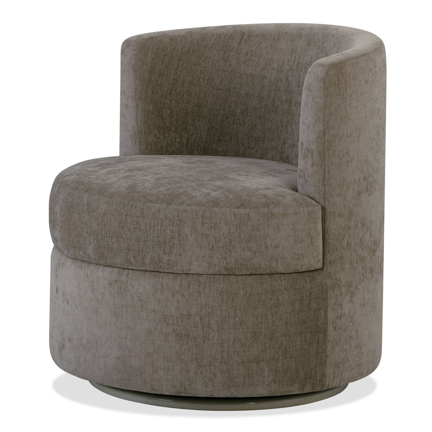 Poltrona Bonn Chenille Aiona Taupe, Giratoria
