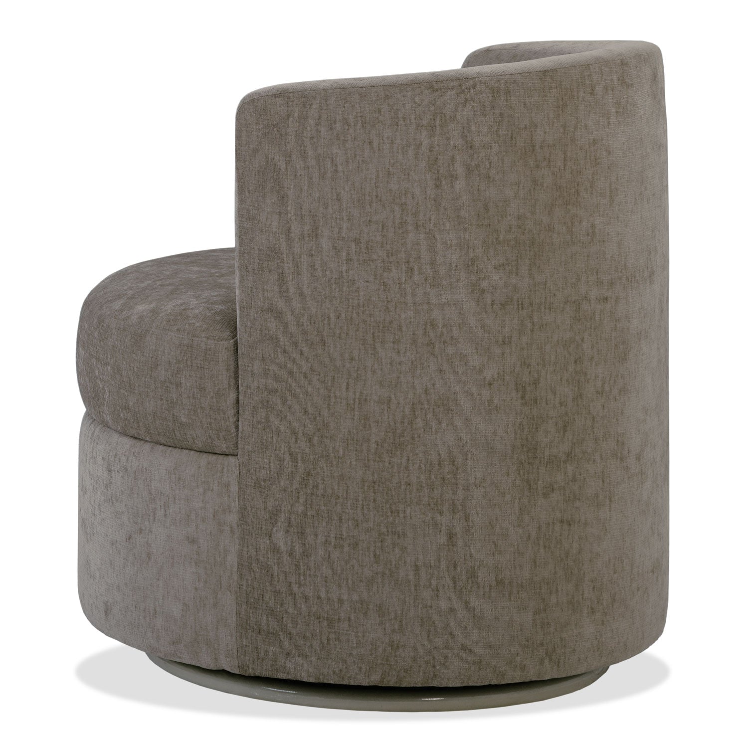 Poltrona Bonn Chenille Aiona Taupe, Giratoria
