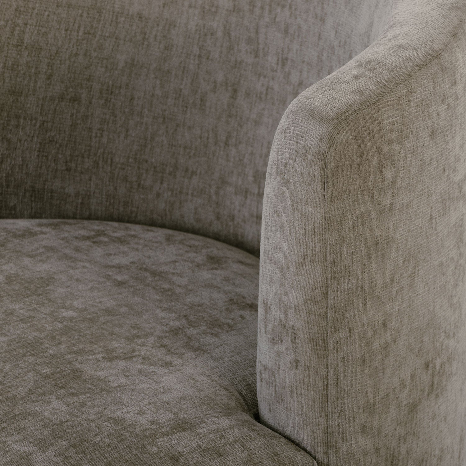 Poltrona Bonn Chenille Aiona Taupe, Giratoria