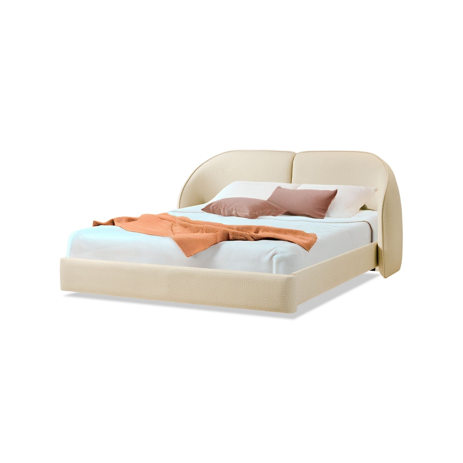 Cama Queen Sienna Eurolino Boucle Arena