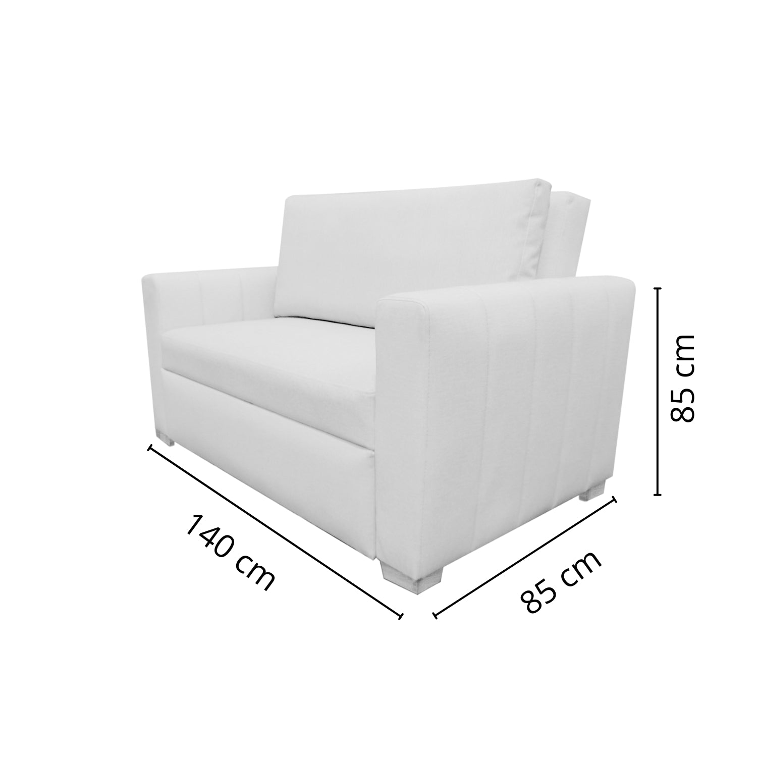 Sofá Cama Amatista Eurolino Marbella Marfil 150