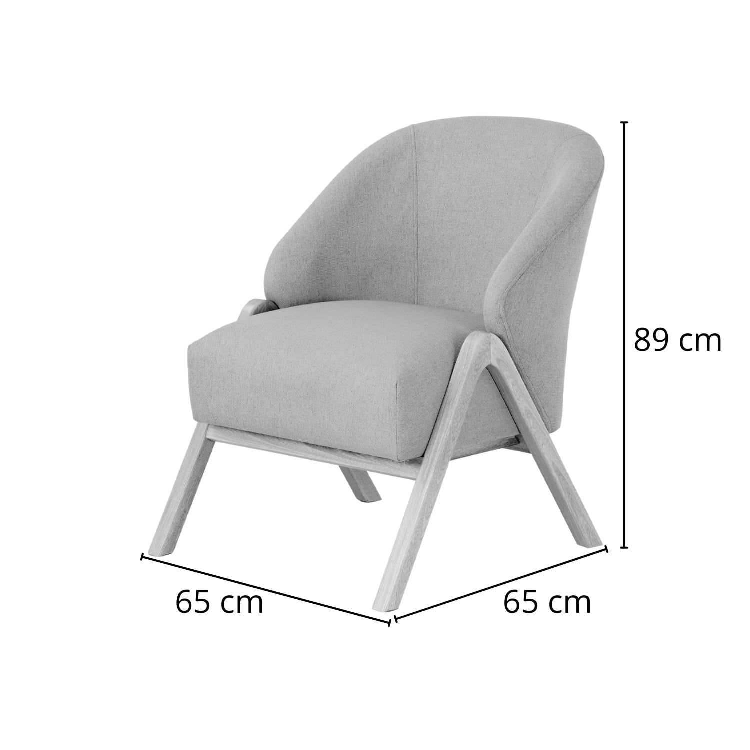 Poltrona Ryan Lino Boucle Arena, Natural