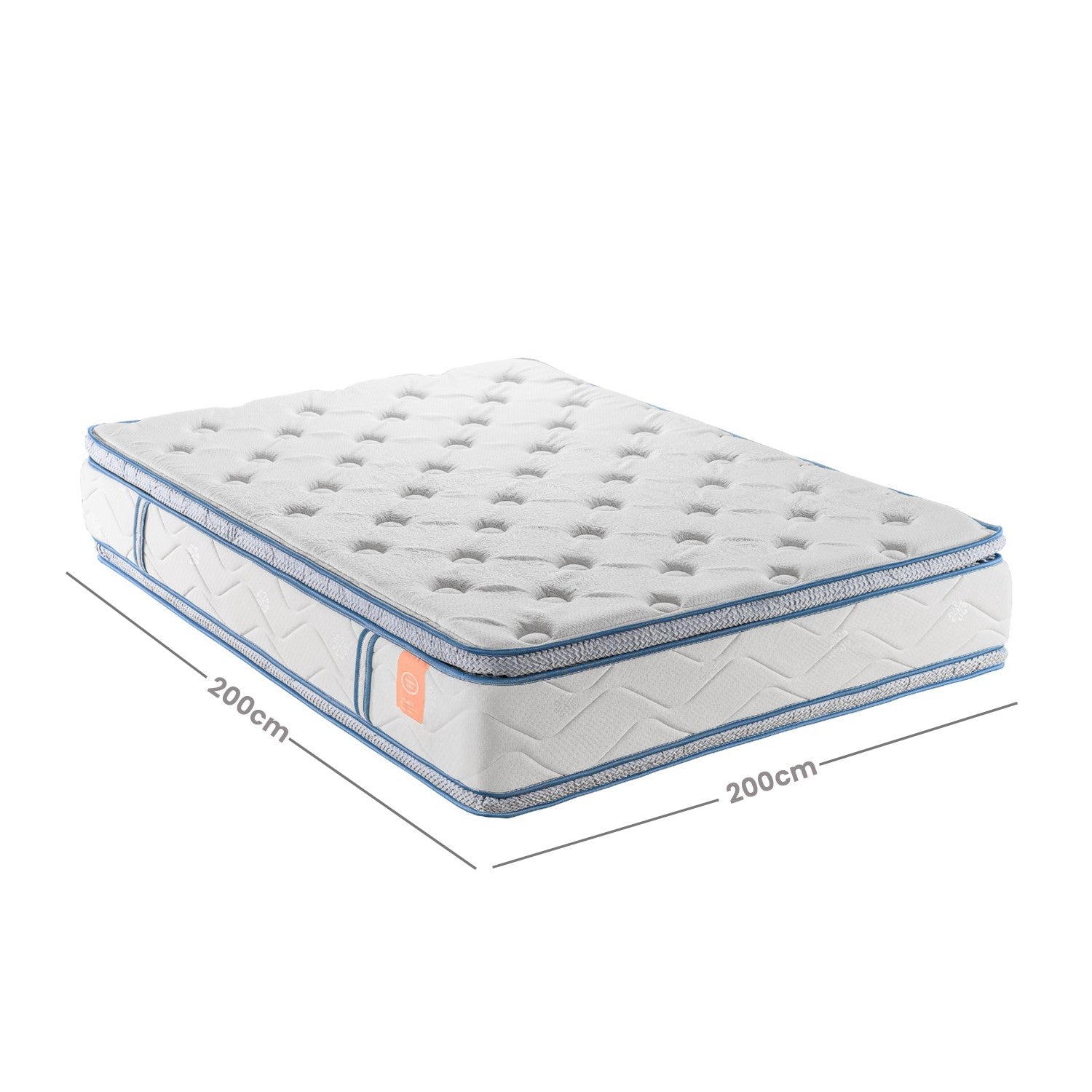 Colchon 200X200X34 Delta Doble Pillow + Colchon Essence 100X190X26