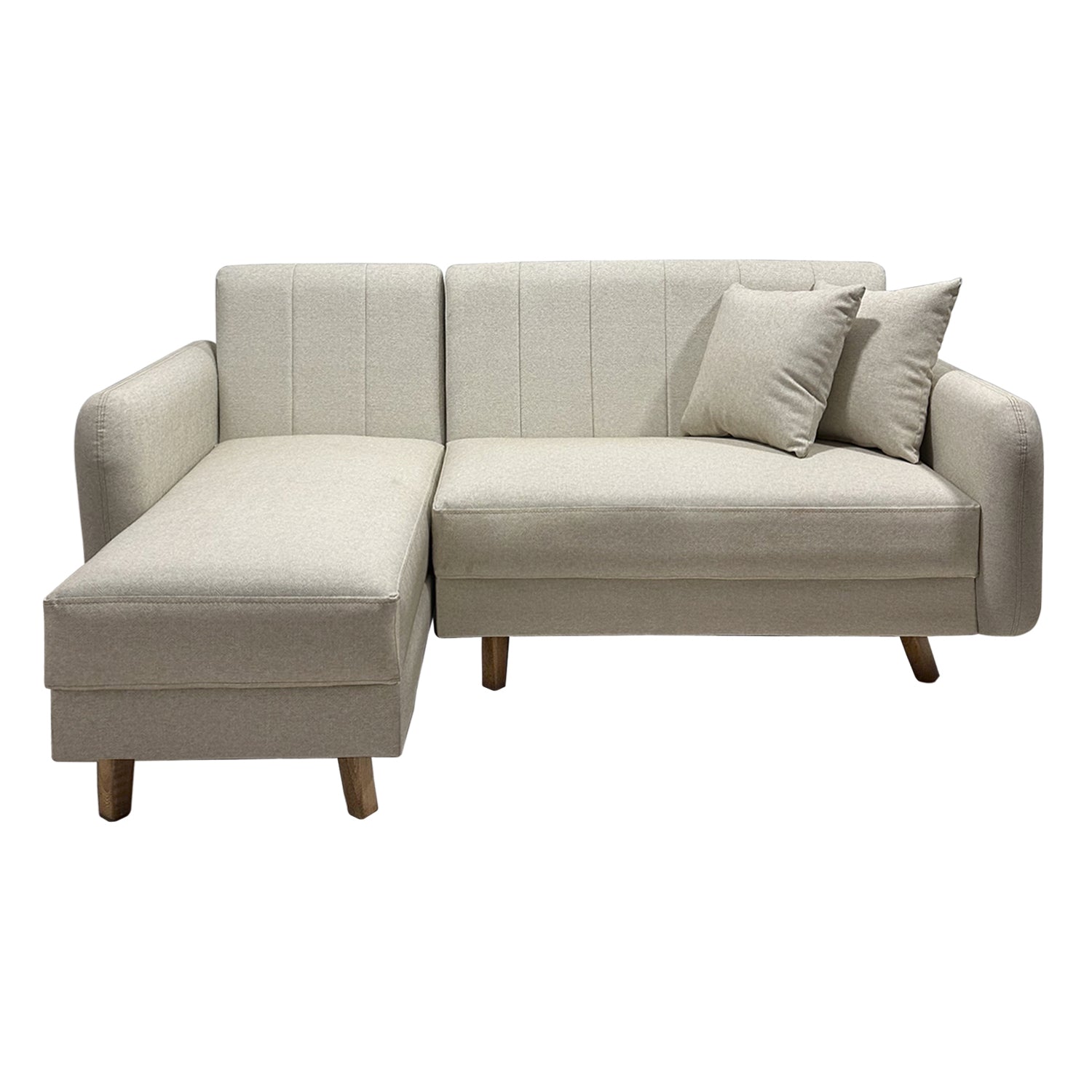 Sofá en L Alissa Eurolino Vitore Marfil, Natural Orientación Izquierda