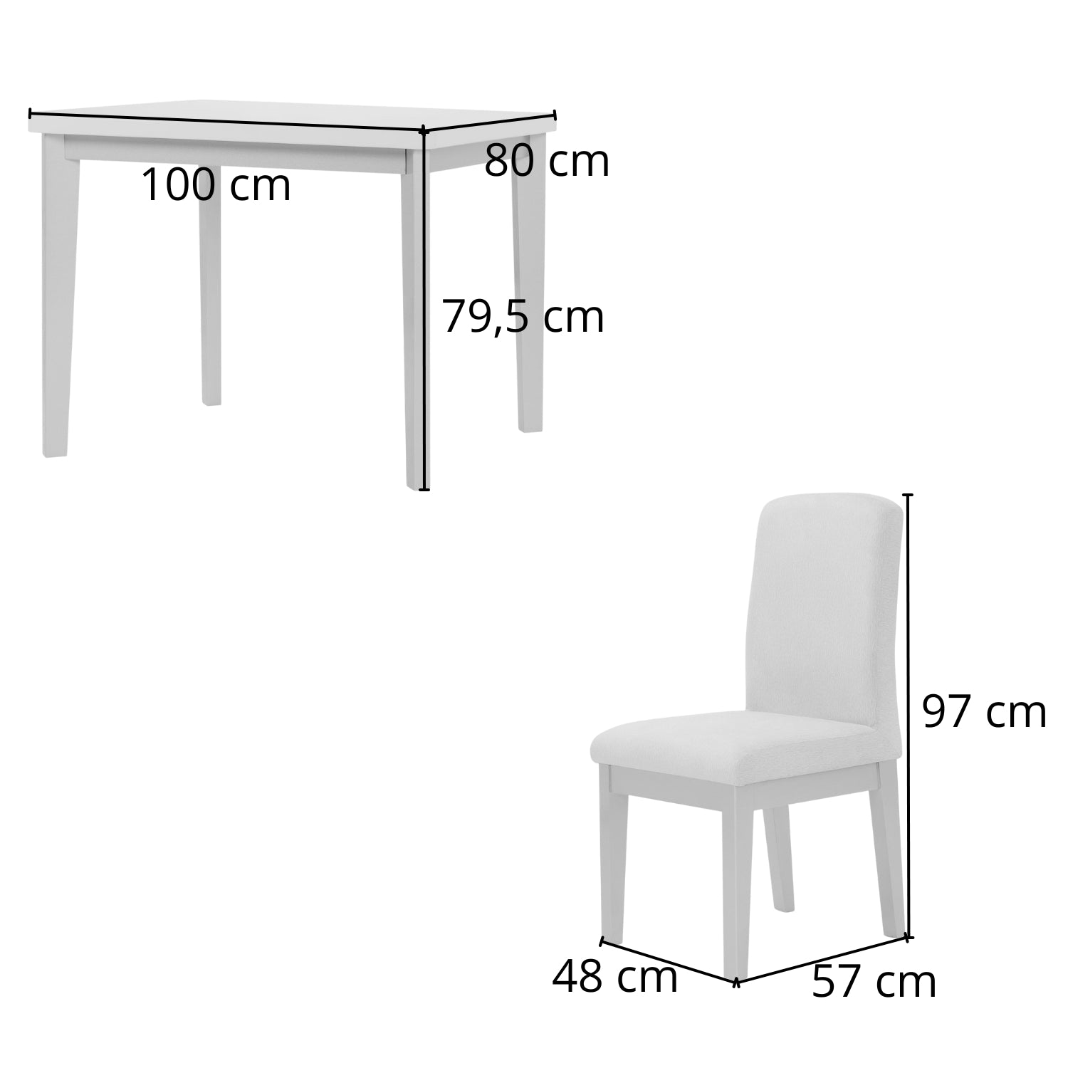 Comedor 4 Puestos Milu Velvet Suprema Sand,Champaña