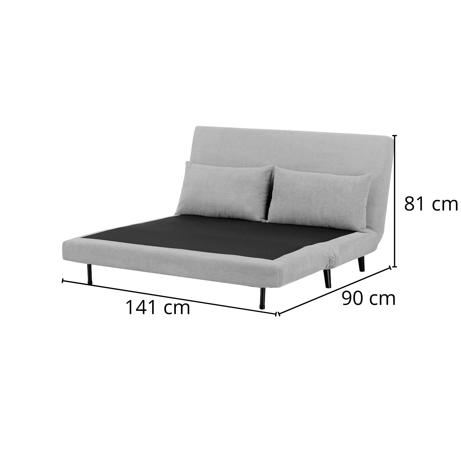 Sofa Cama Full Logan Microfibra Mostaza