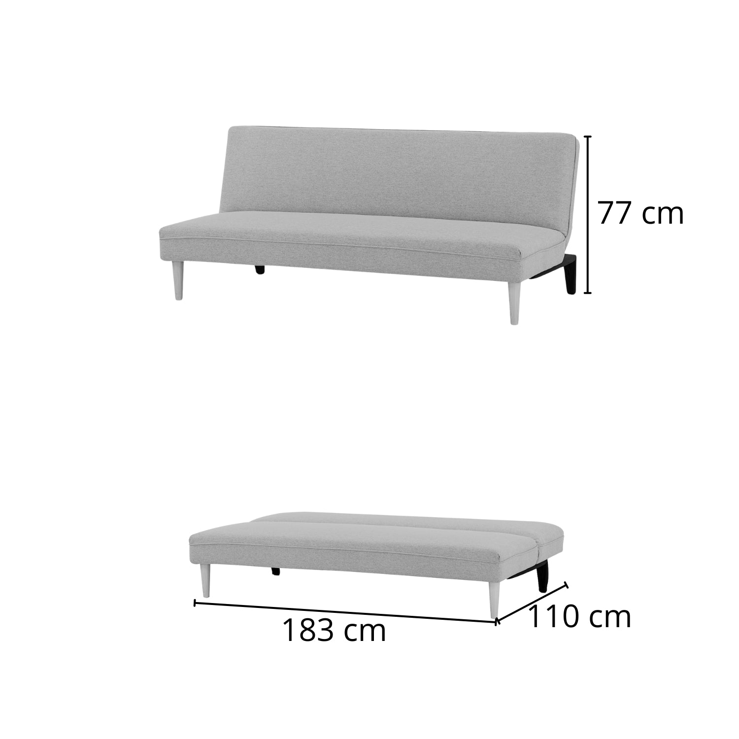 Sofá Cama Kansas Lino Beige