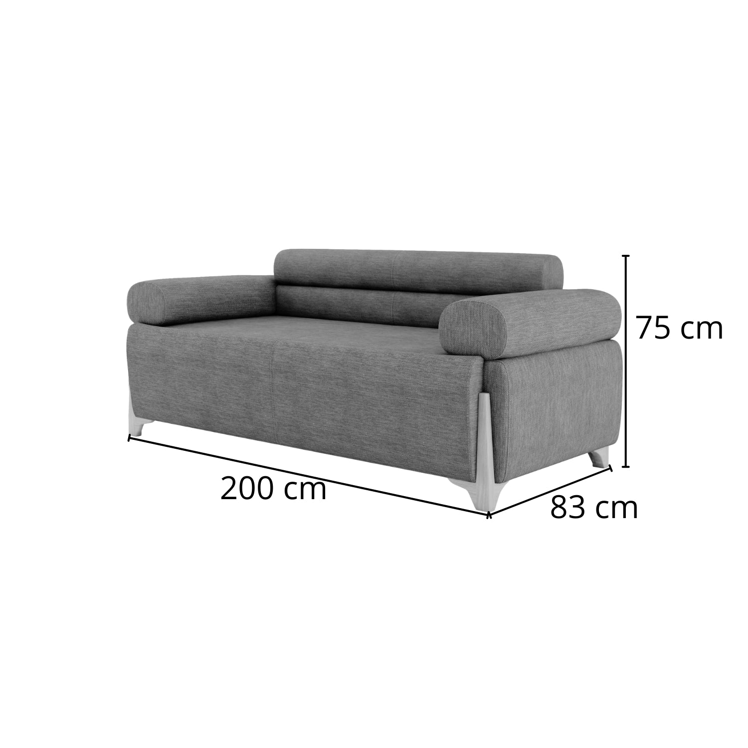 Sofá 3 Puestos Larisa Idilio Verde, Natural