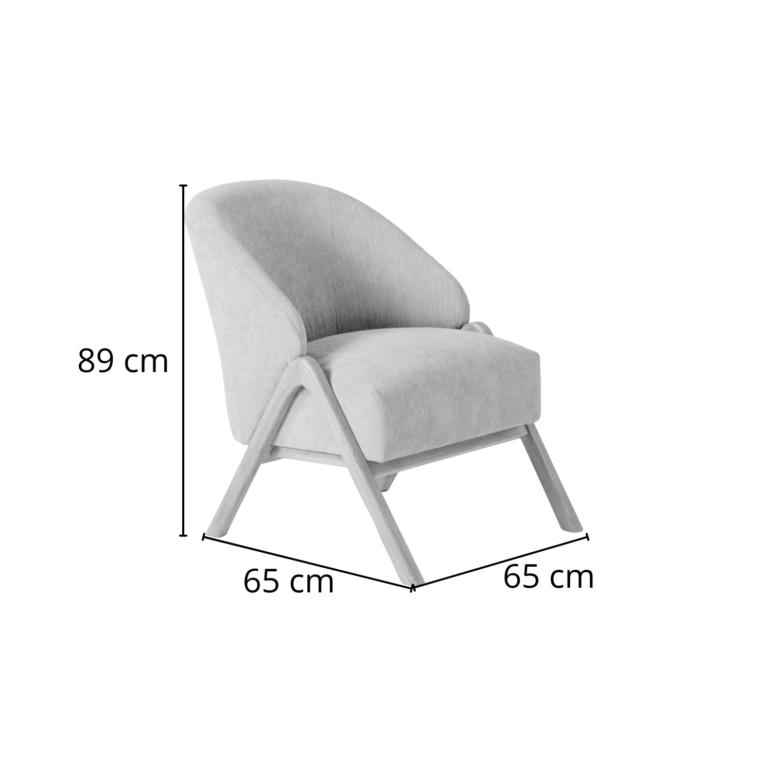 Poltrona Ryan Nhilo Rosa, Natural