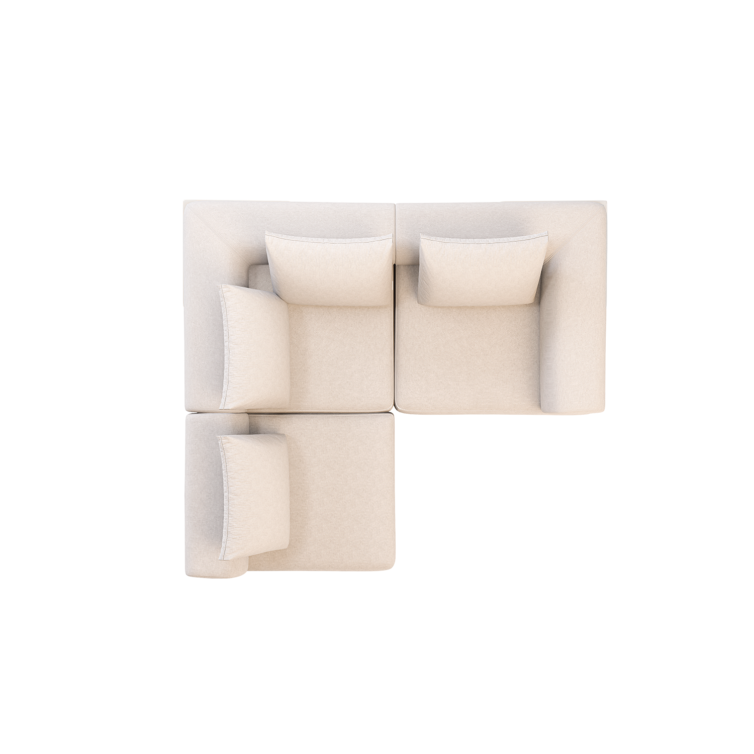 Sala Funcional Kanon Lino Touch Almendra, Off White