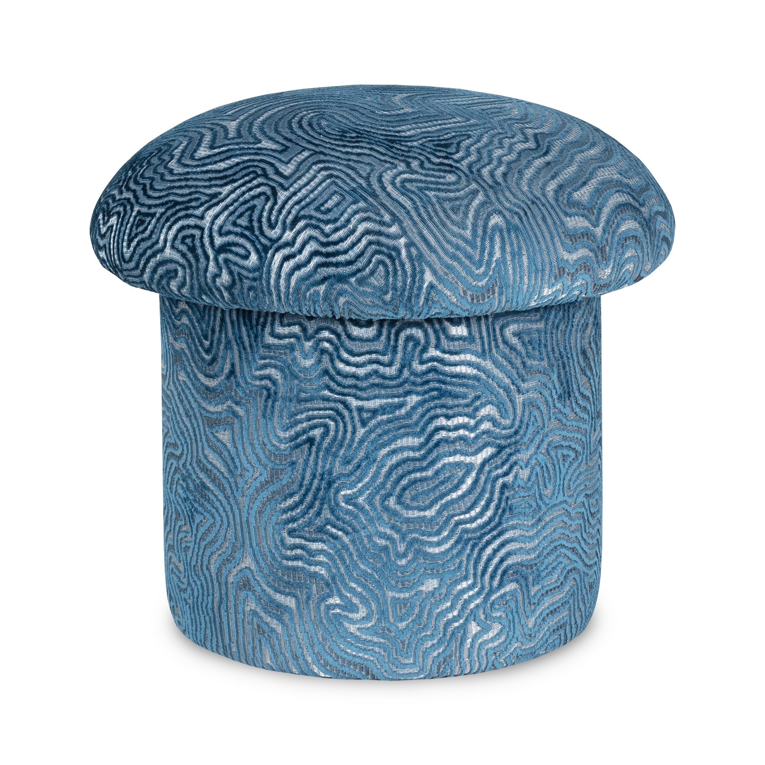 Puff Baul Filip Chenille Cardiff Zafiro