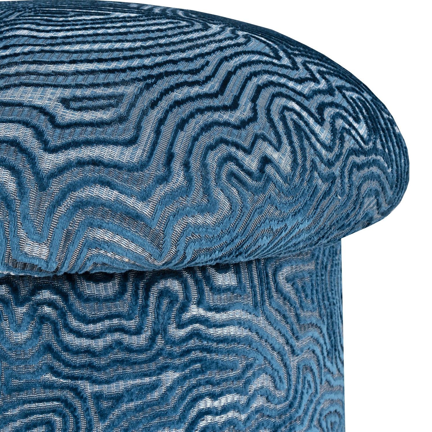 Puff Baul Filip Chenille Cardiff Zafiro