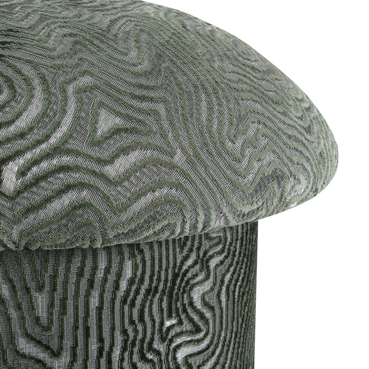 Puff Baul Filip Chenille Cardiff Green