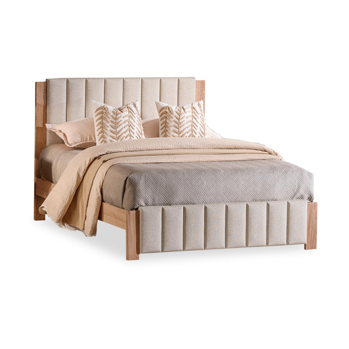 Cama Doble Nepal Eurolino Bali Beige, Natural
