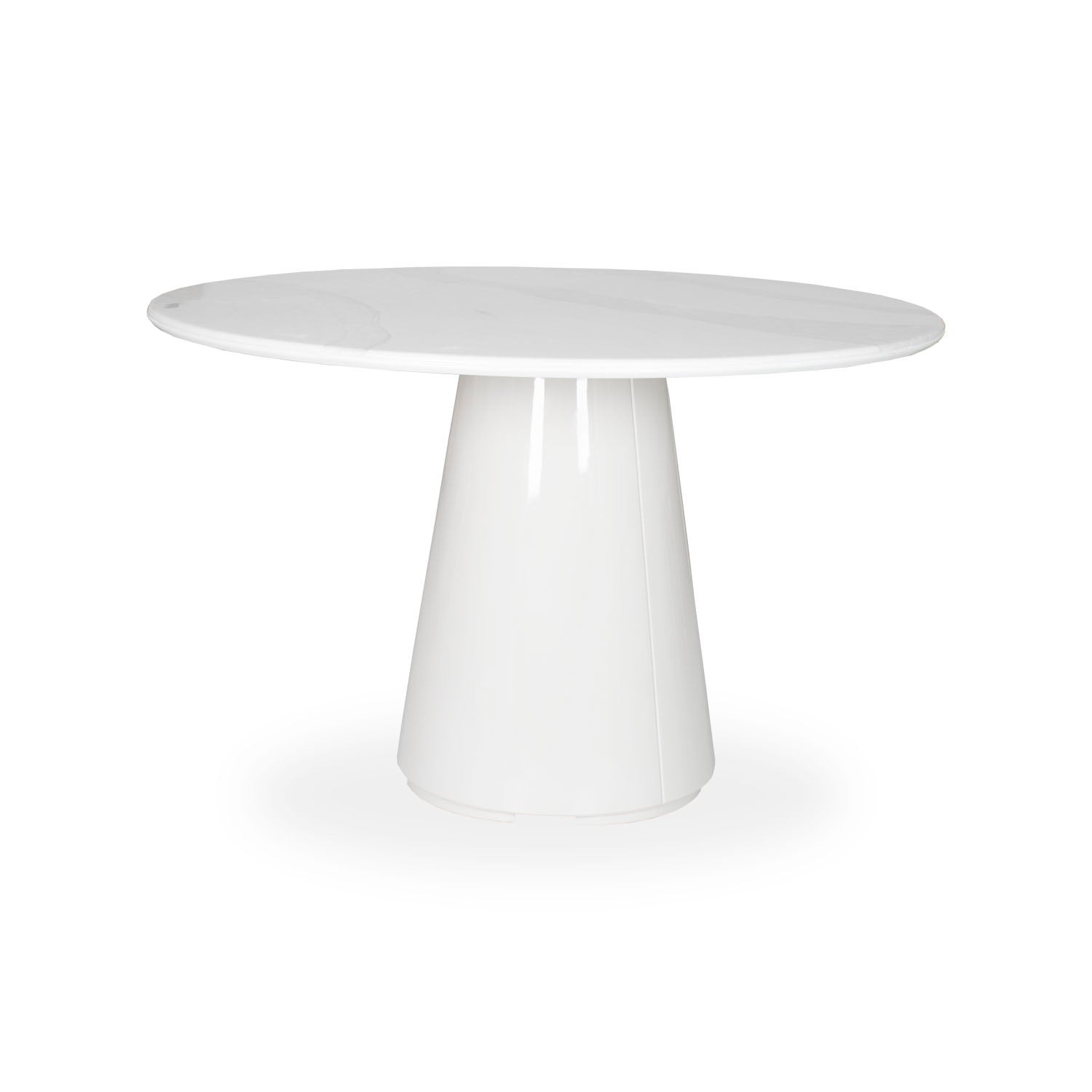 Comedor 4 puestos Filip Velvet Chocolate, Off White, Marmolizado