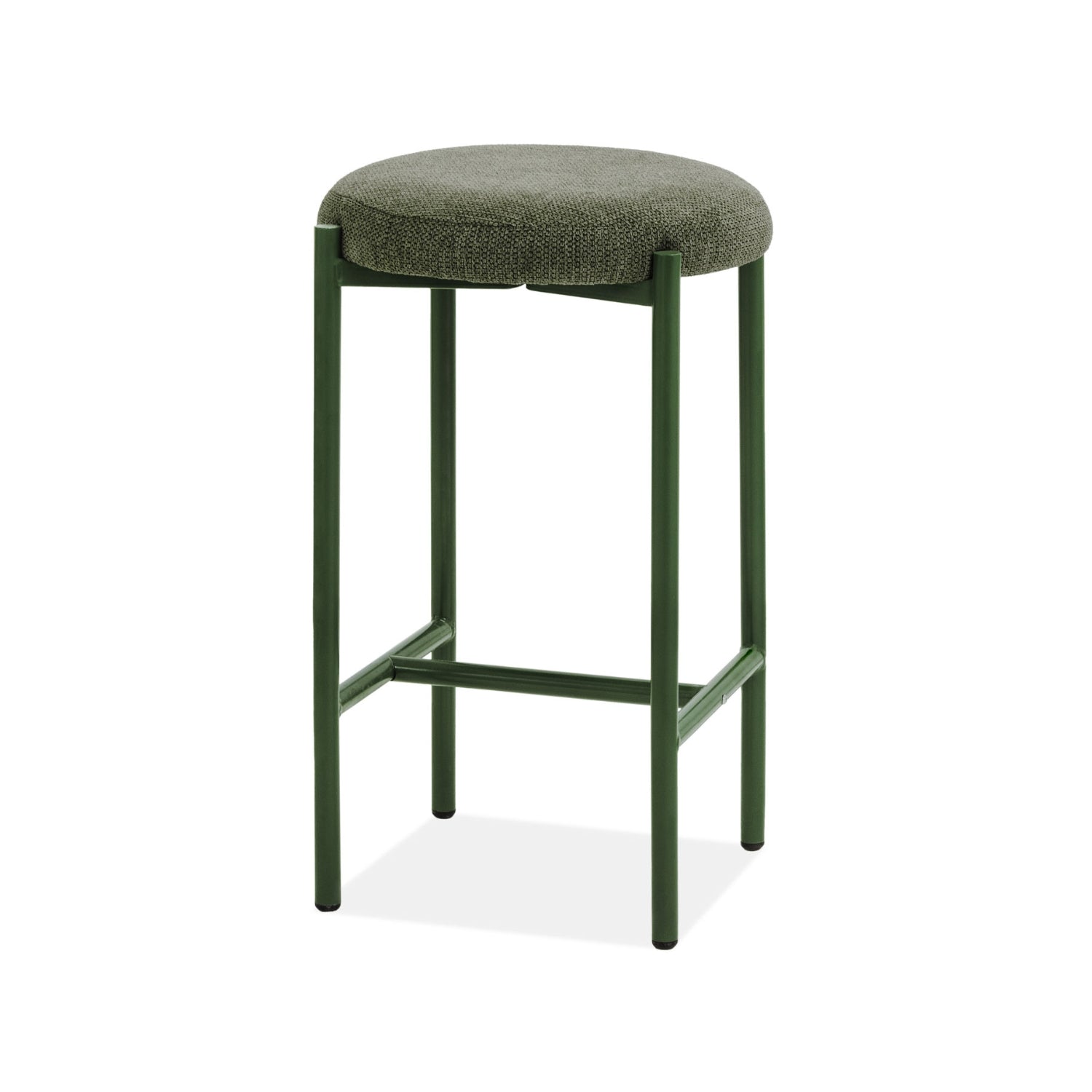 Silla Para Barra Arthur Velvet Verde Olivo