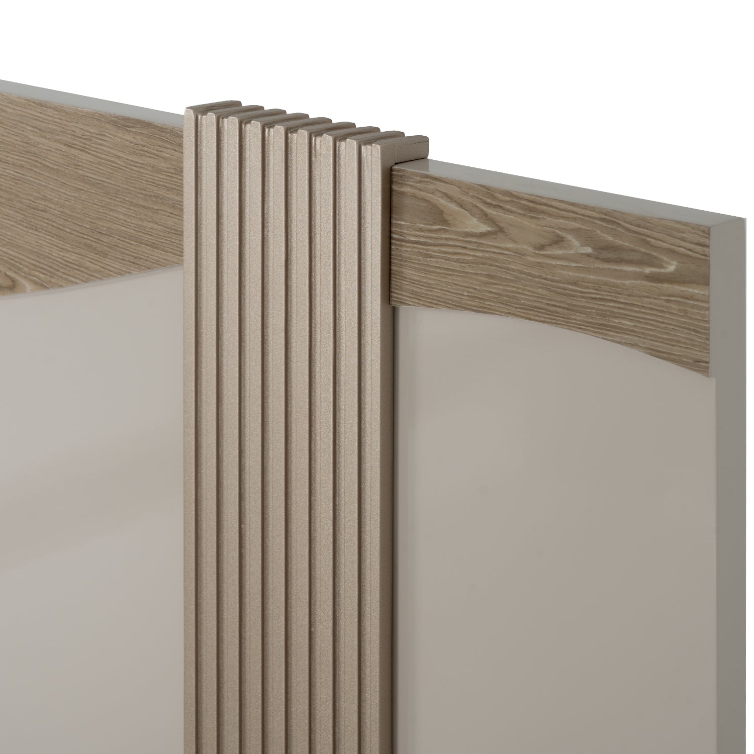 Cama Doble Keneth Off White, Champaña