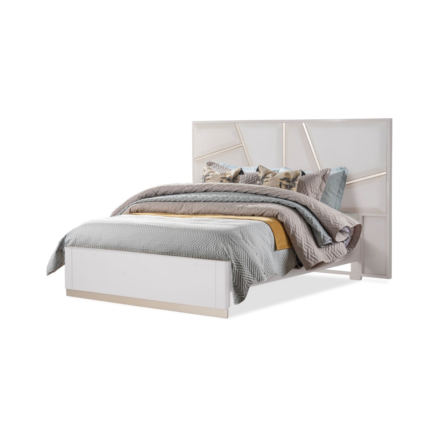 Cama Queen Monaco Eurolino Taupe, Champaña
