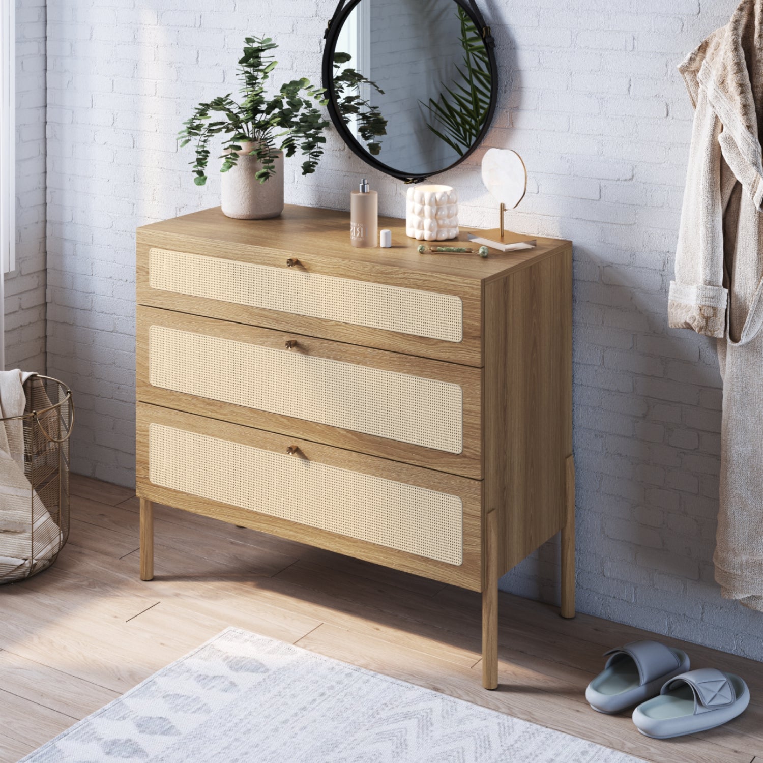 Cómoda Santorini Natural, Tejido