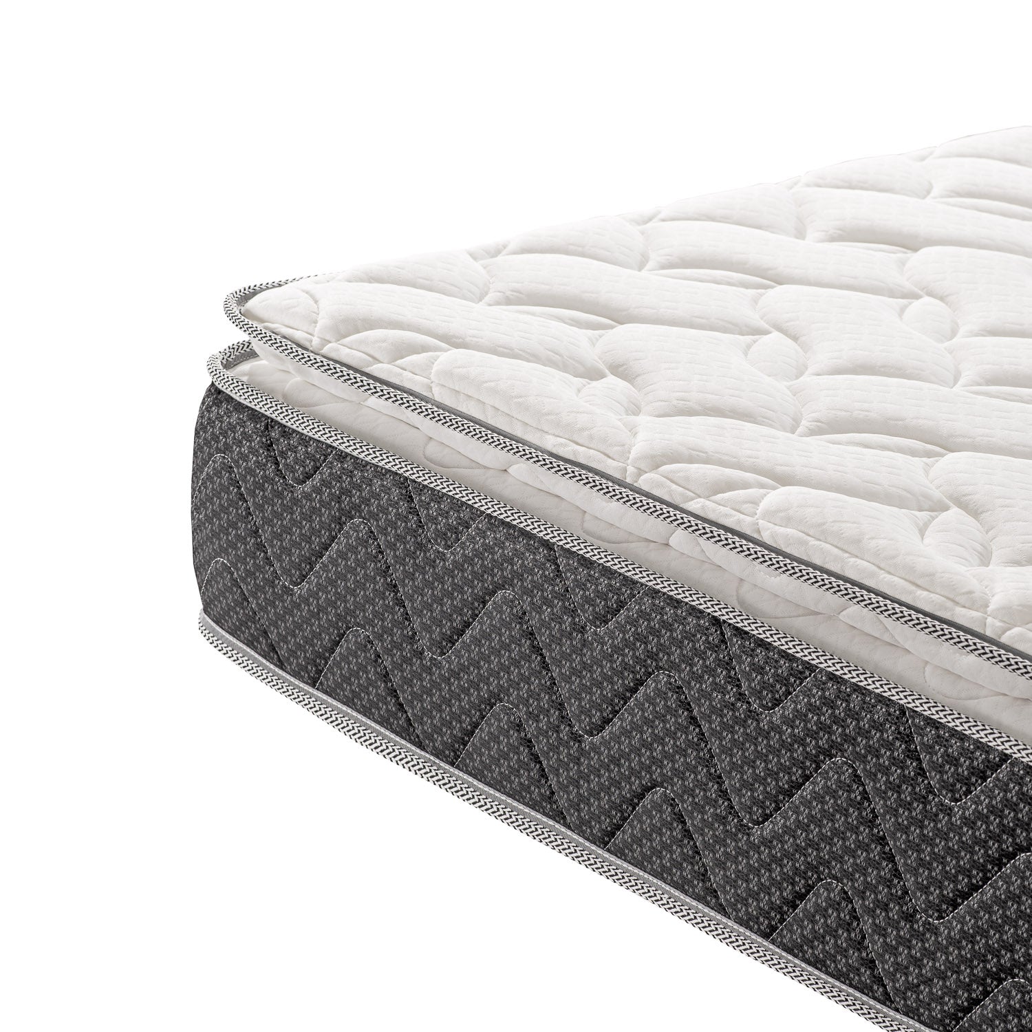 Combo Colchón Doble Berlin Pilow Top + Somier (Garantía 9 años) + 2 Almohadas