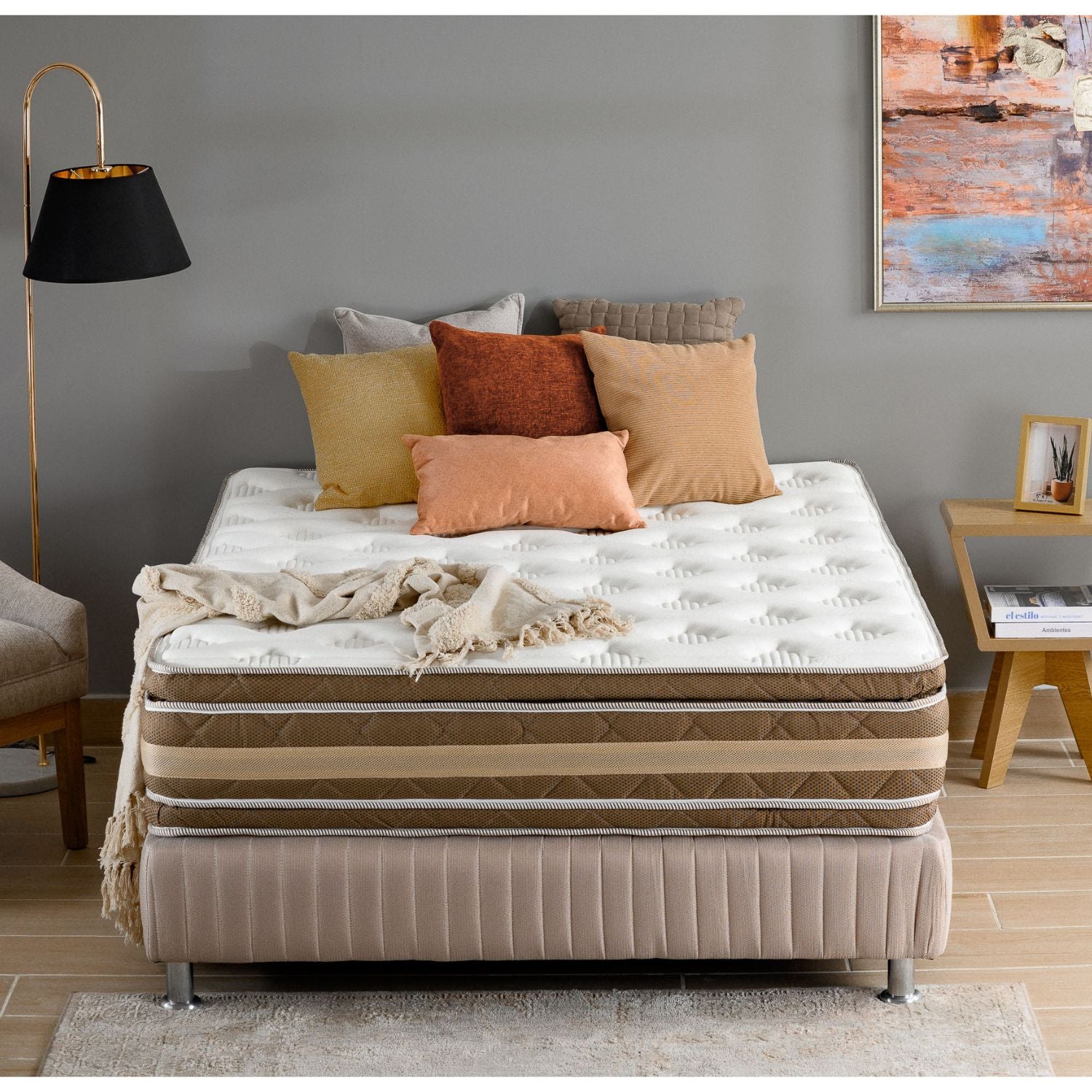 Colchón Semi Doble Florencia Doble Pillow Top (Garantia 7 años)