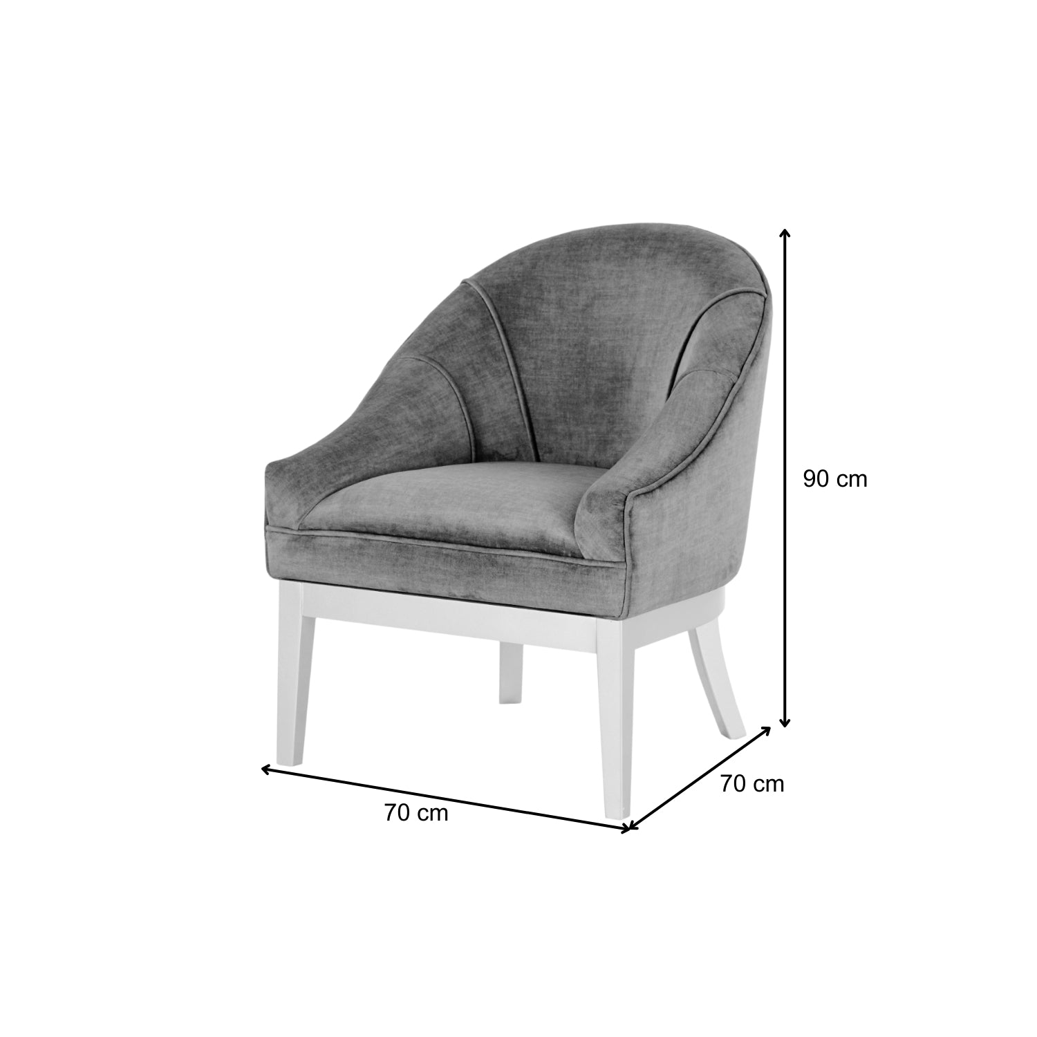 Poltrona Vivaldi Velvet Verde, Champaña Premium