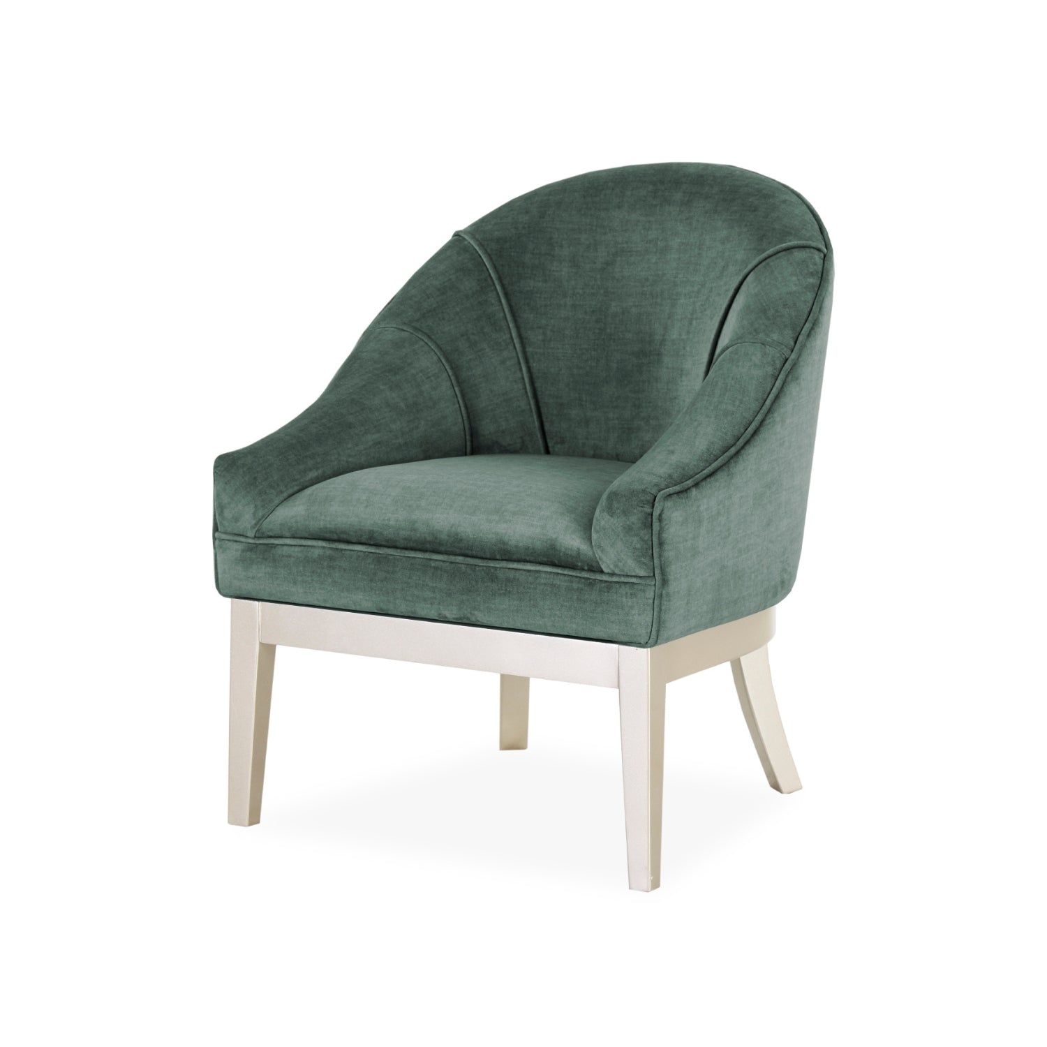Poltrona Vivaldi Velvet Verde, Champaña Premium