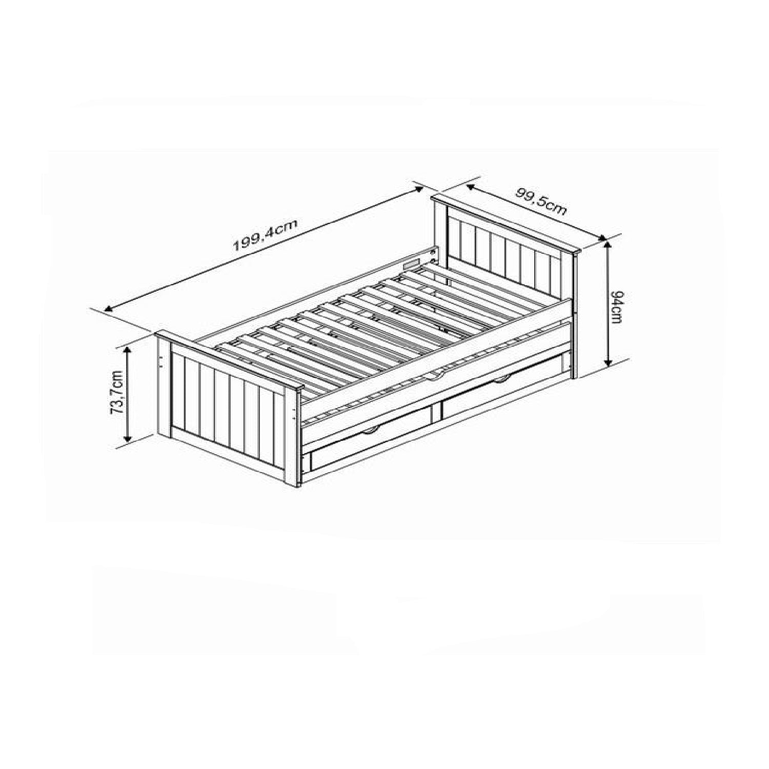 Cama Nido 0.90 Tiana Blanco