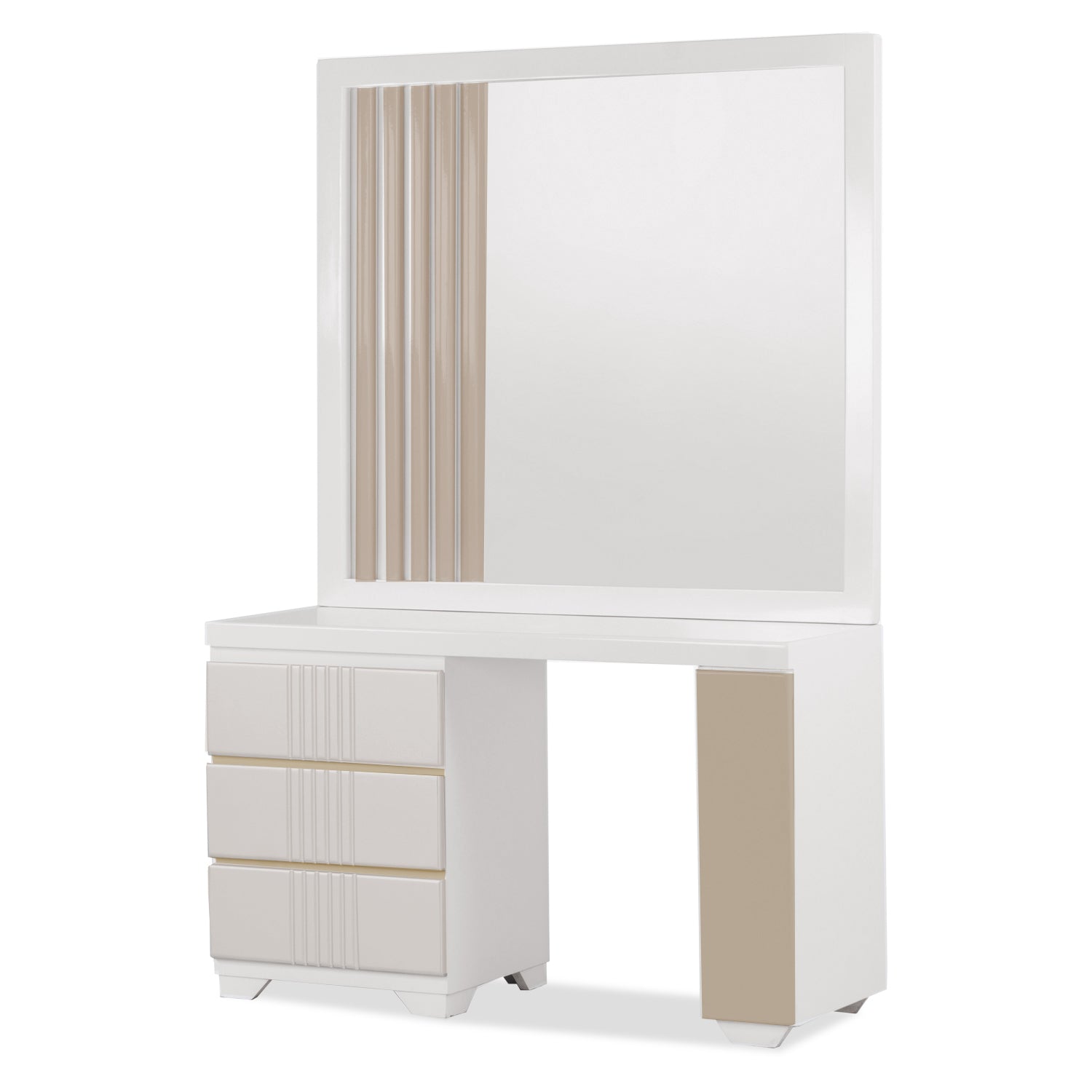 Tocador Polonia Champaña, Off White