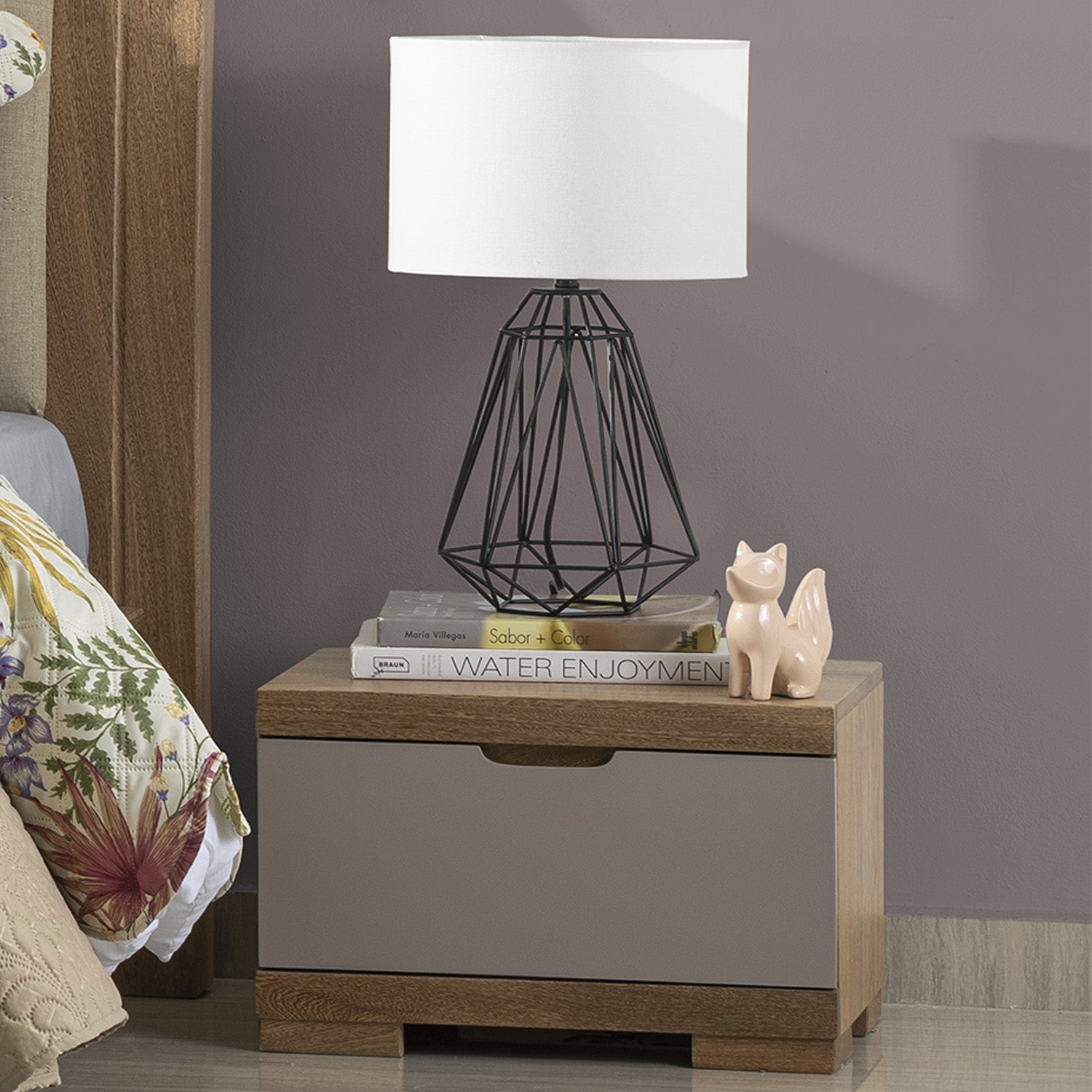 Mesa de Noche Noruega Natural, Taupe