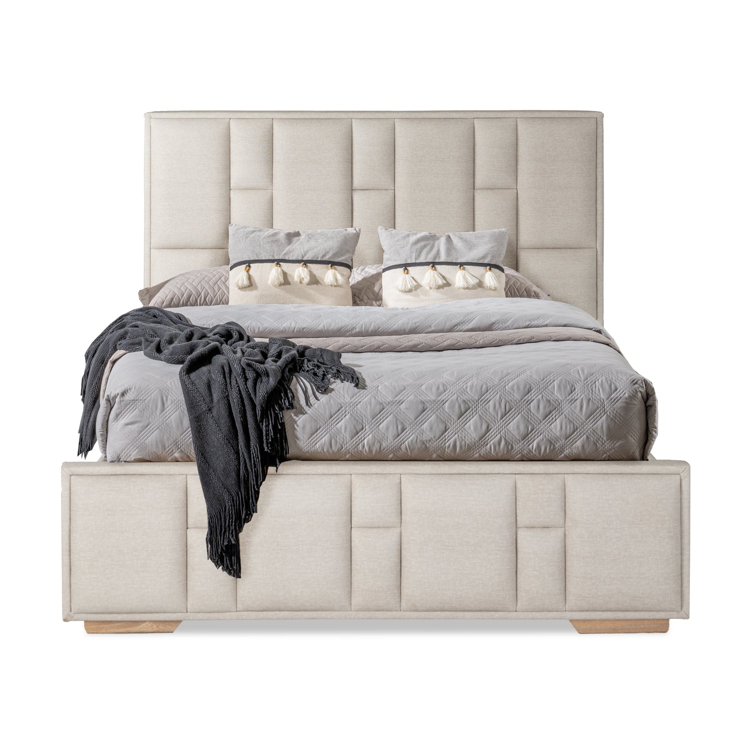 Cama Doble Thymon Eurolino Taupe