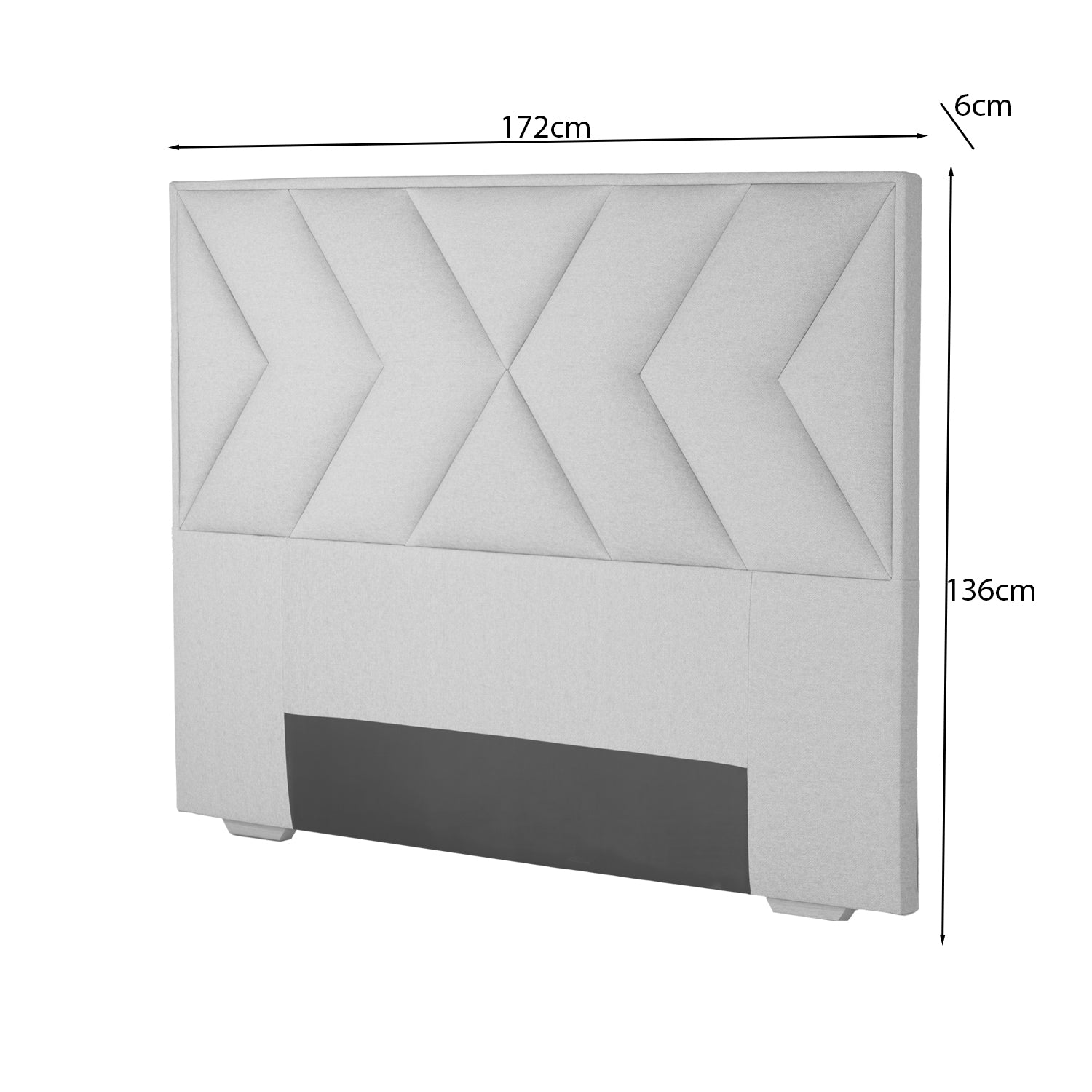 Cabecero 1.40/1.60 Vallarta Plata