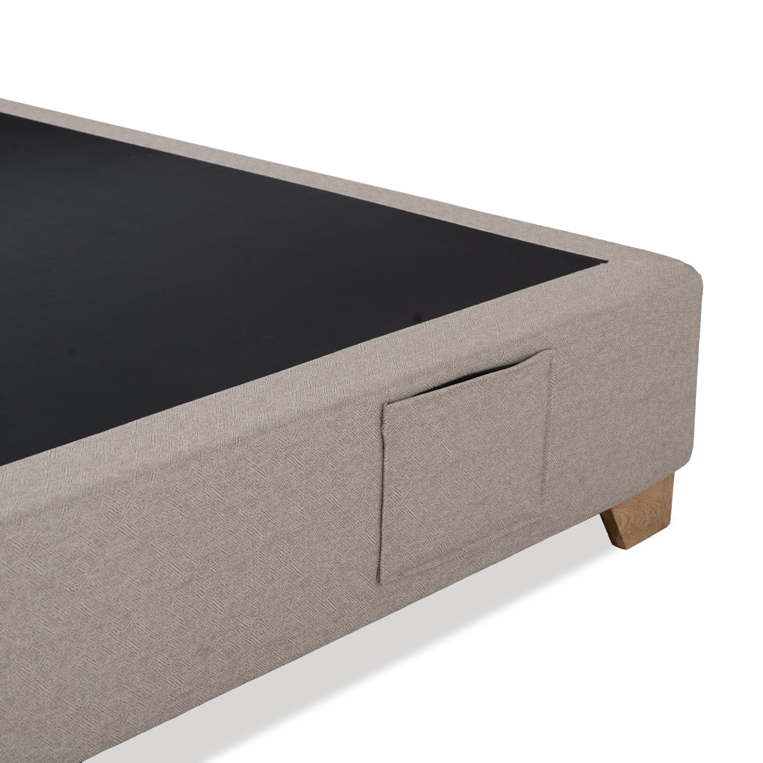 Base Cama Queen Taylor Eurolino Taupe Par