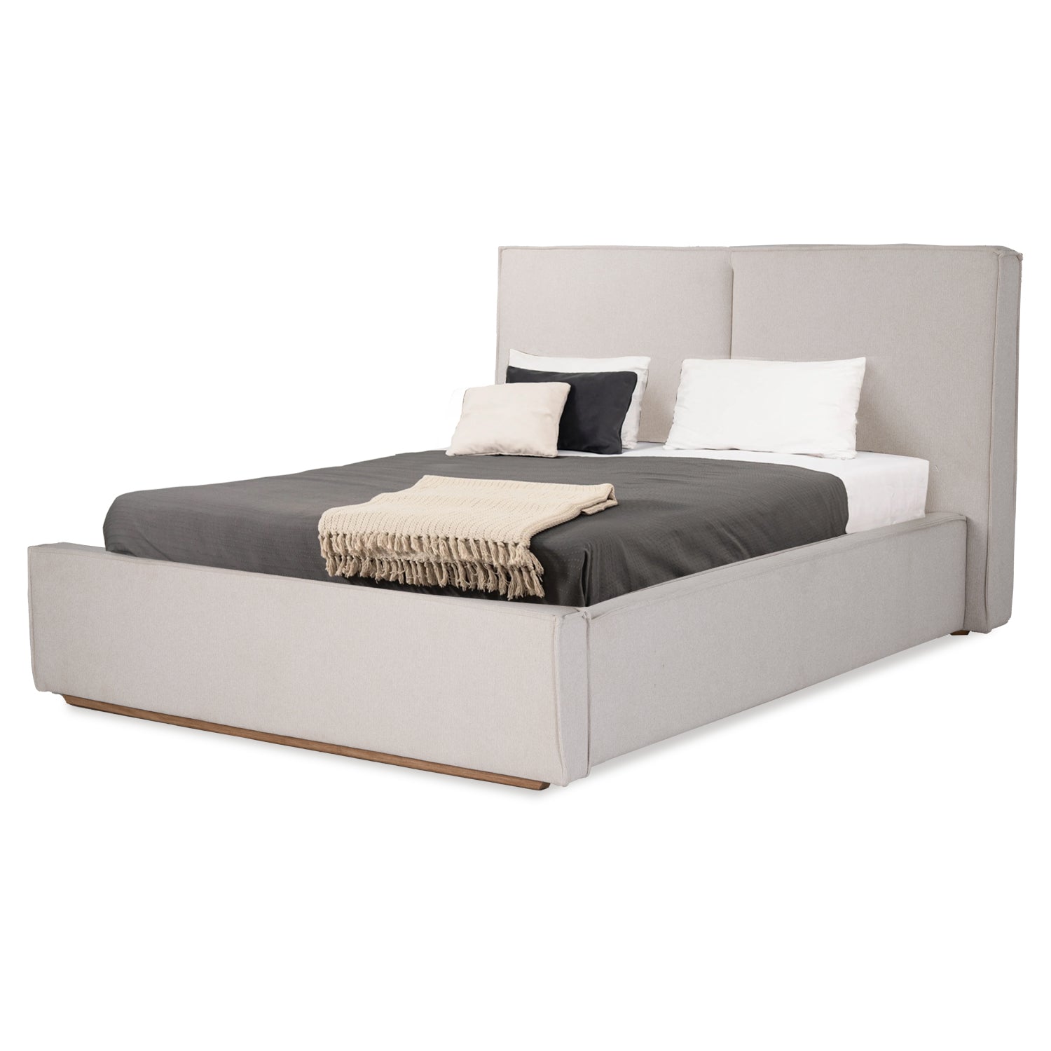 Cama Queen Tanner Lino Beige